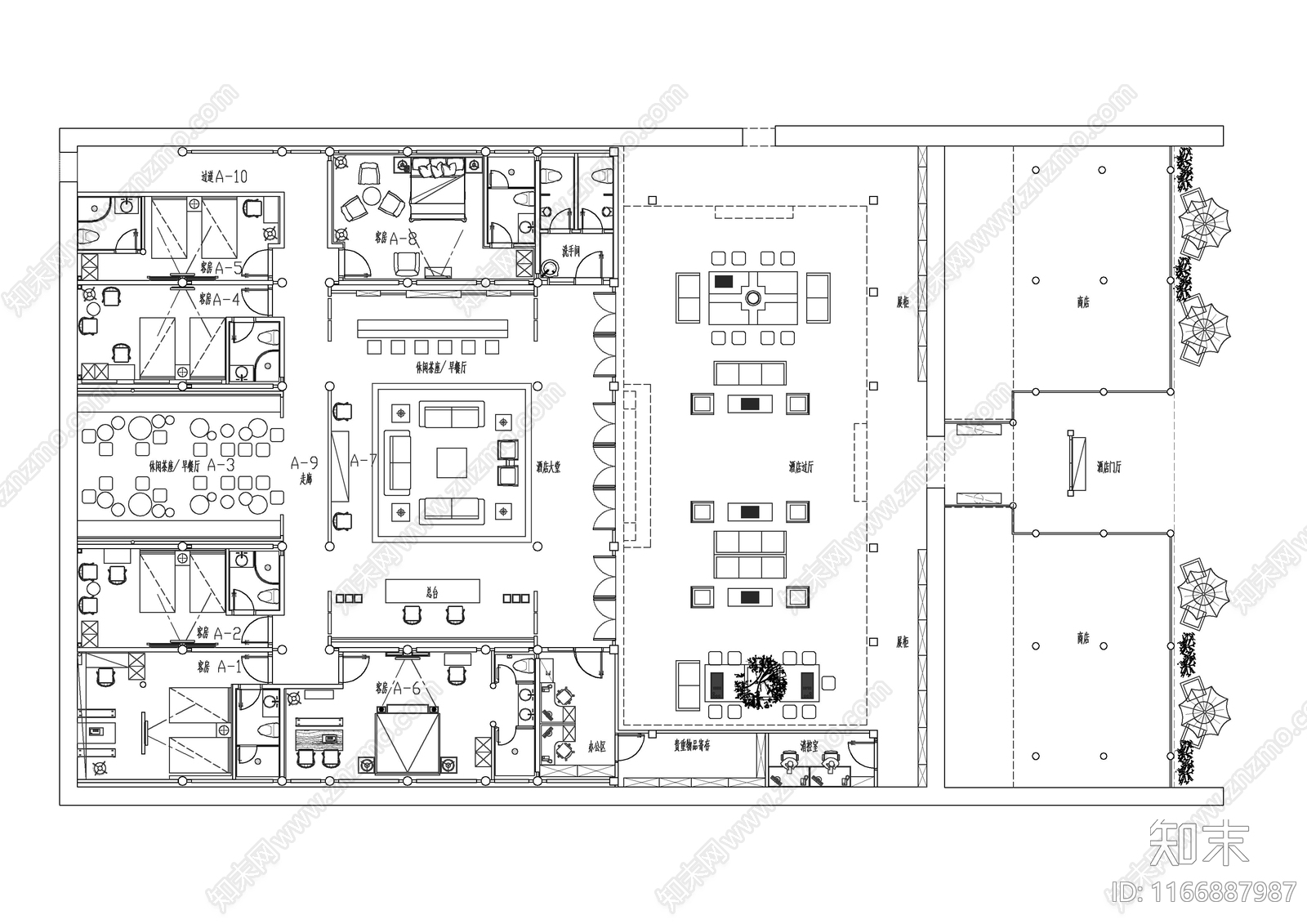 50个民宿平面方案集合施工图下载【ID:1166887987】