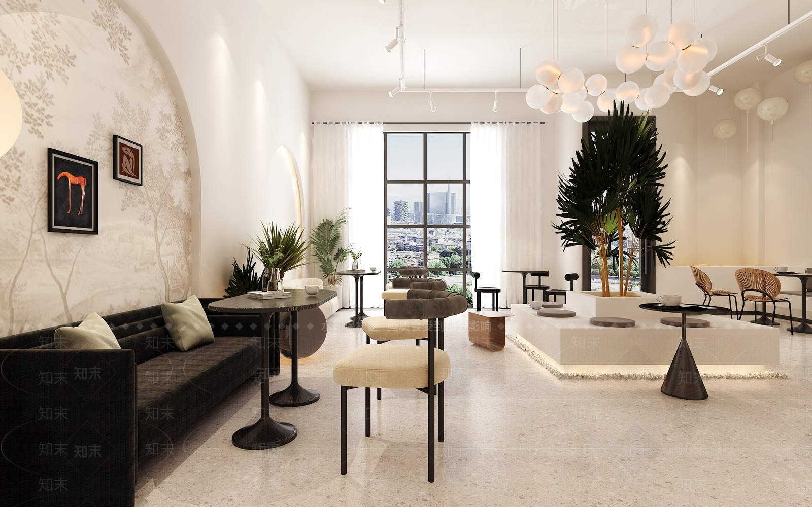 现代奶茶店SU模型下载【ID:1166888806】