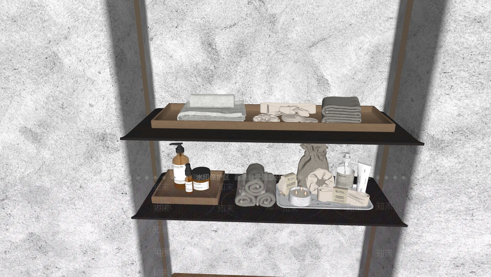 洗浴用品SU模型下载【ID:1166892526】