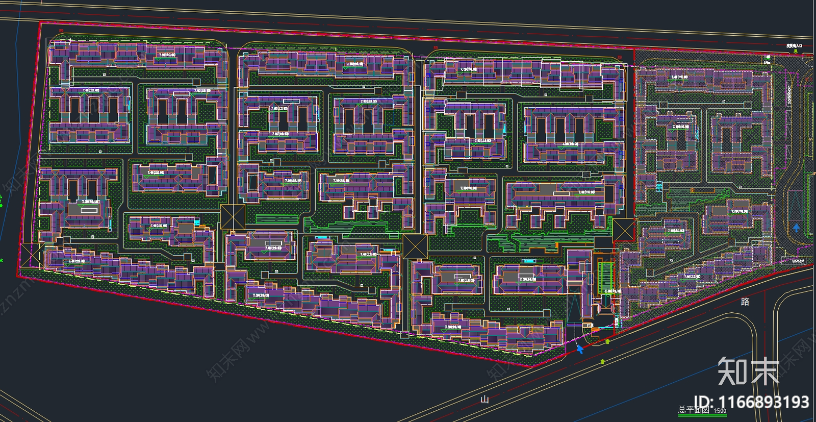 中式新中式别墅建筑cad施工图下载【ID:1166893193】