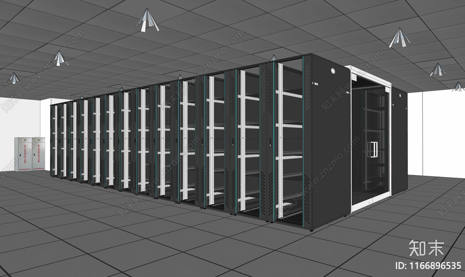 机房SU模型下载【ID:1166896535】