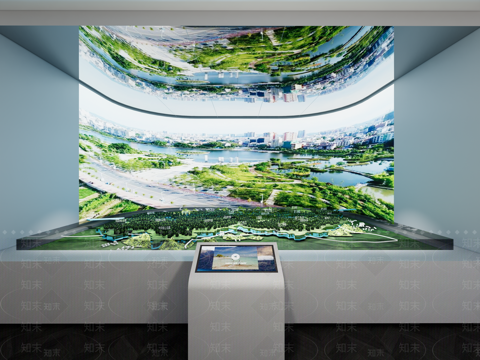 现代科技展厅SU模型下载【ID:1166897648】