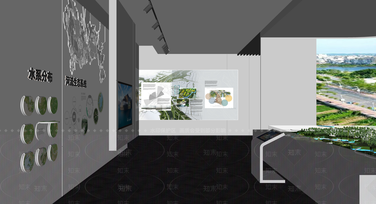 现代科技展厅SU模型下载【ID:1166897648】