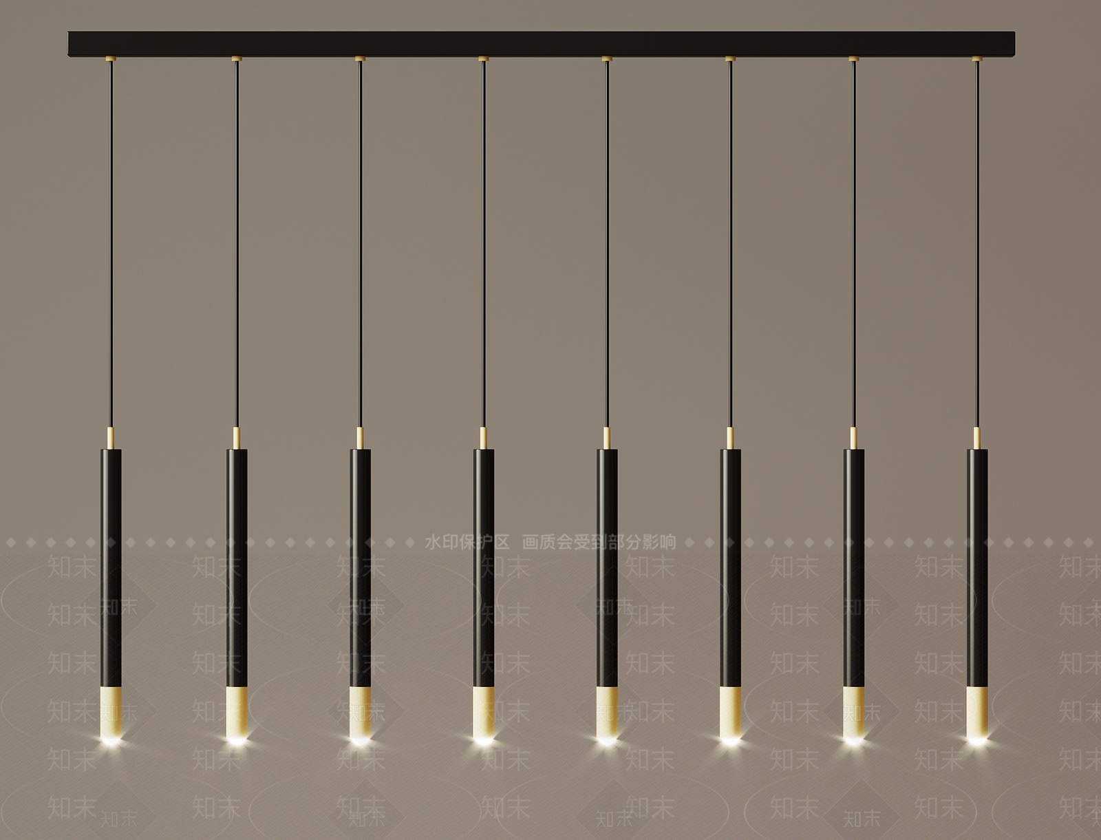 现代吊灯3D模型下载【ID:1166899838】