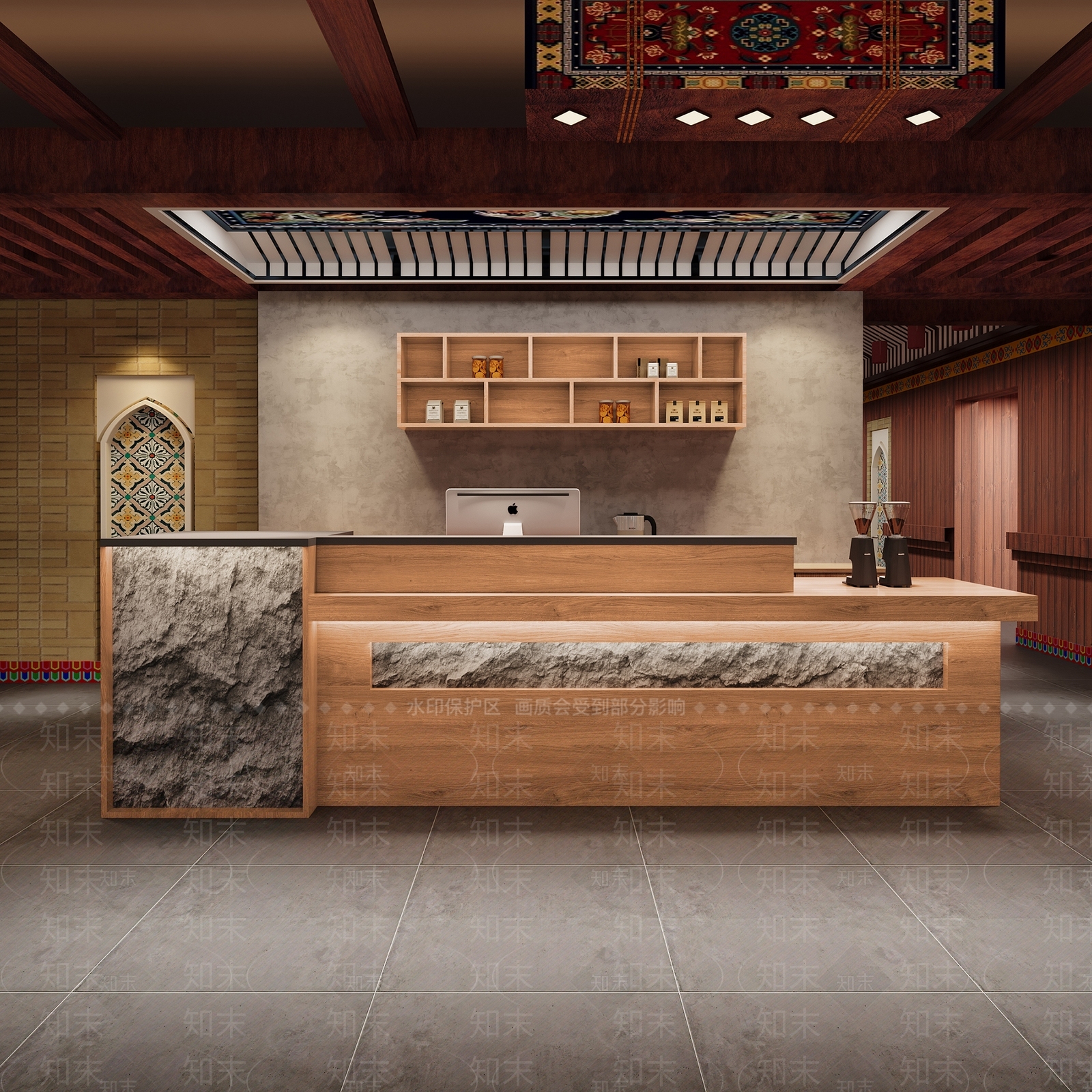 复古前台3D模型下载【ID:1166906133】