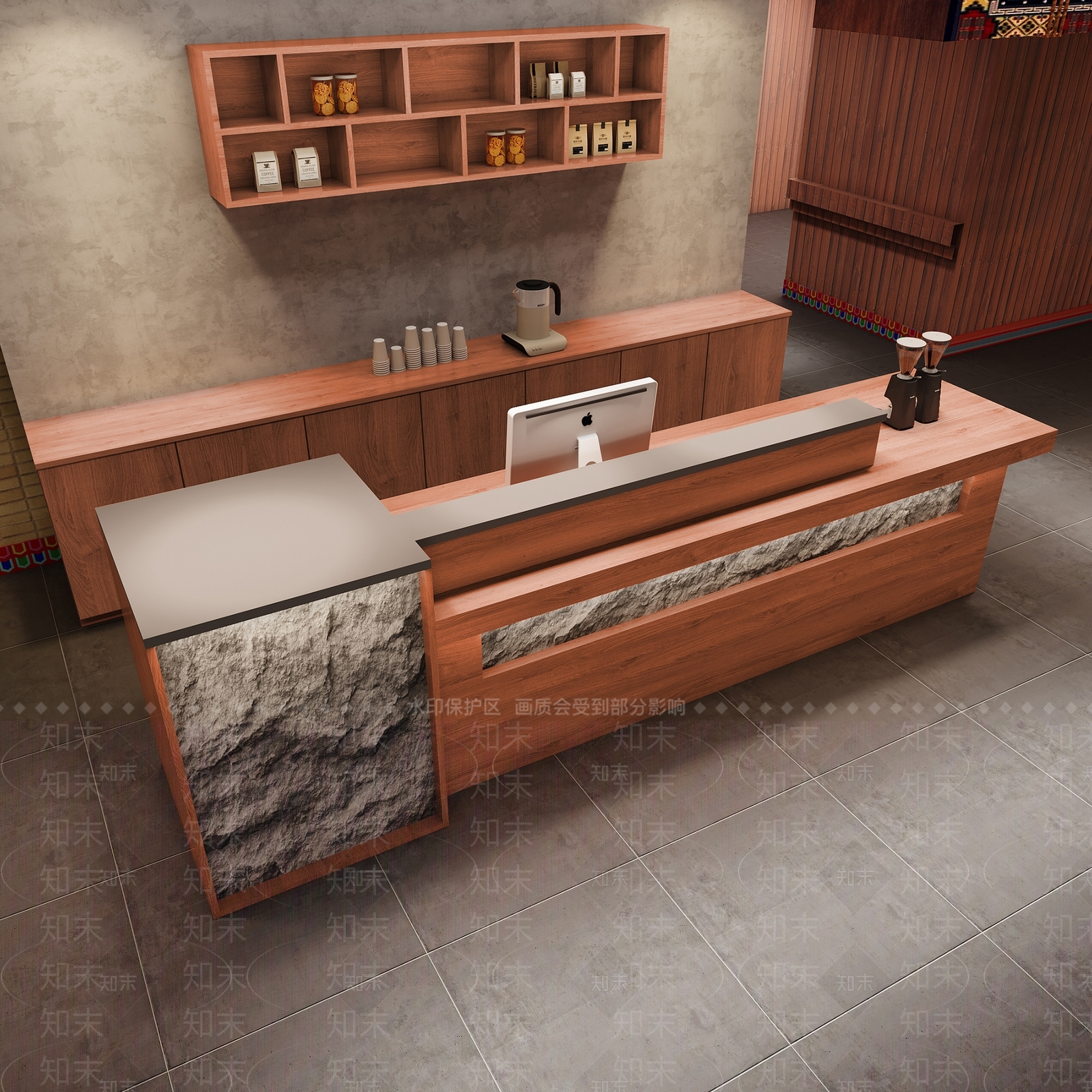 复古前台3D模型下载【ID:1166906133】