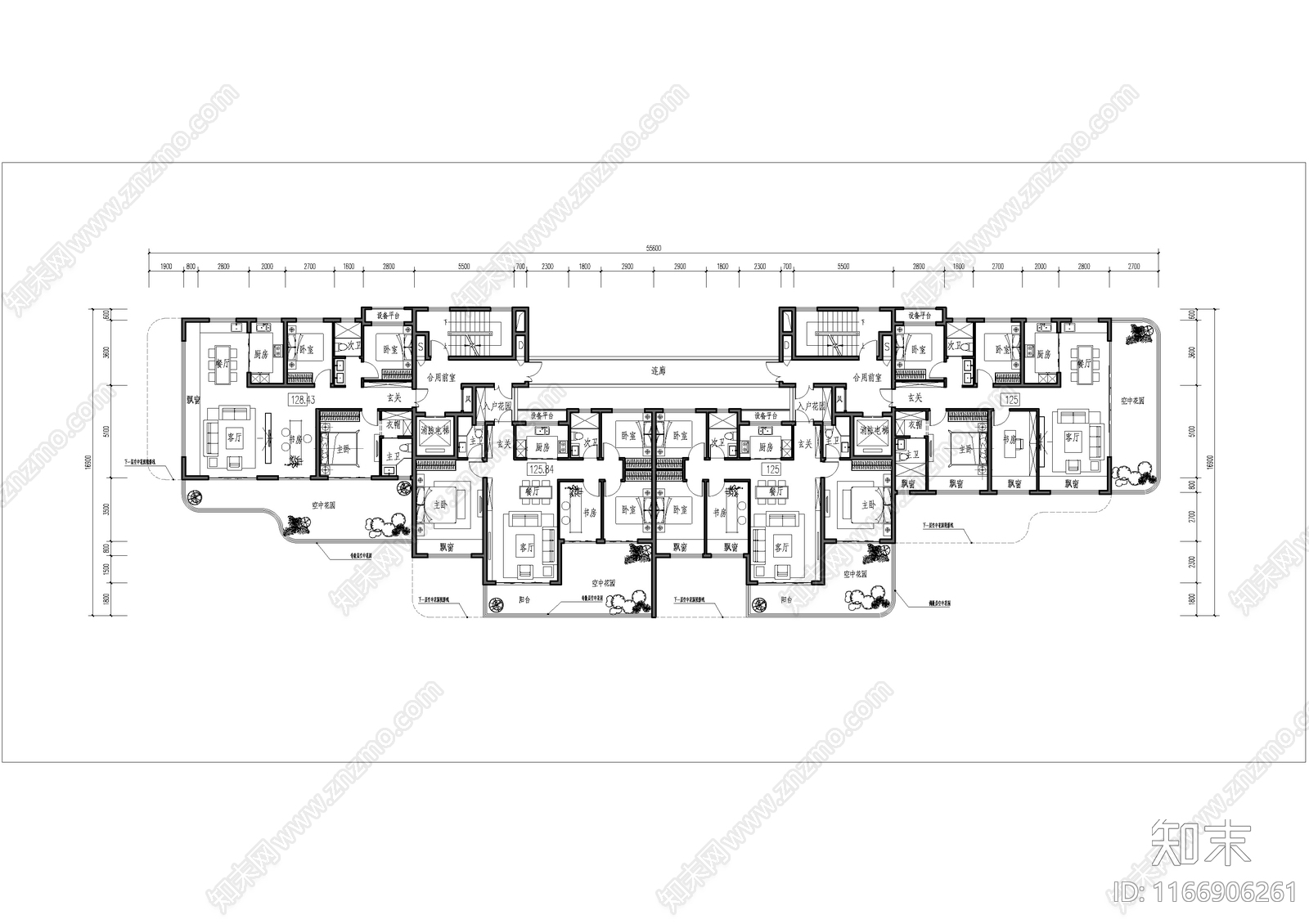 建筑平面图施工图下载【ID:1166906261】