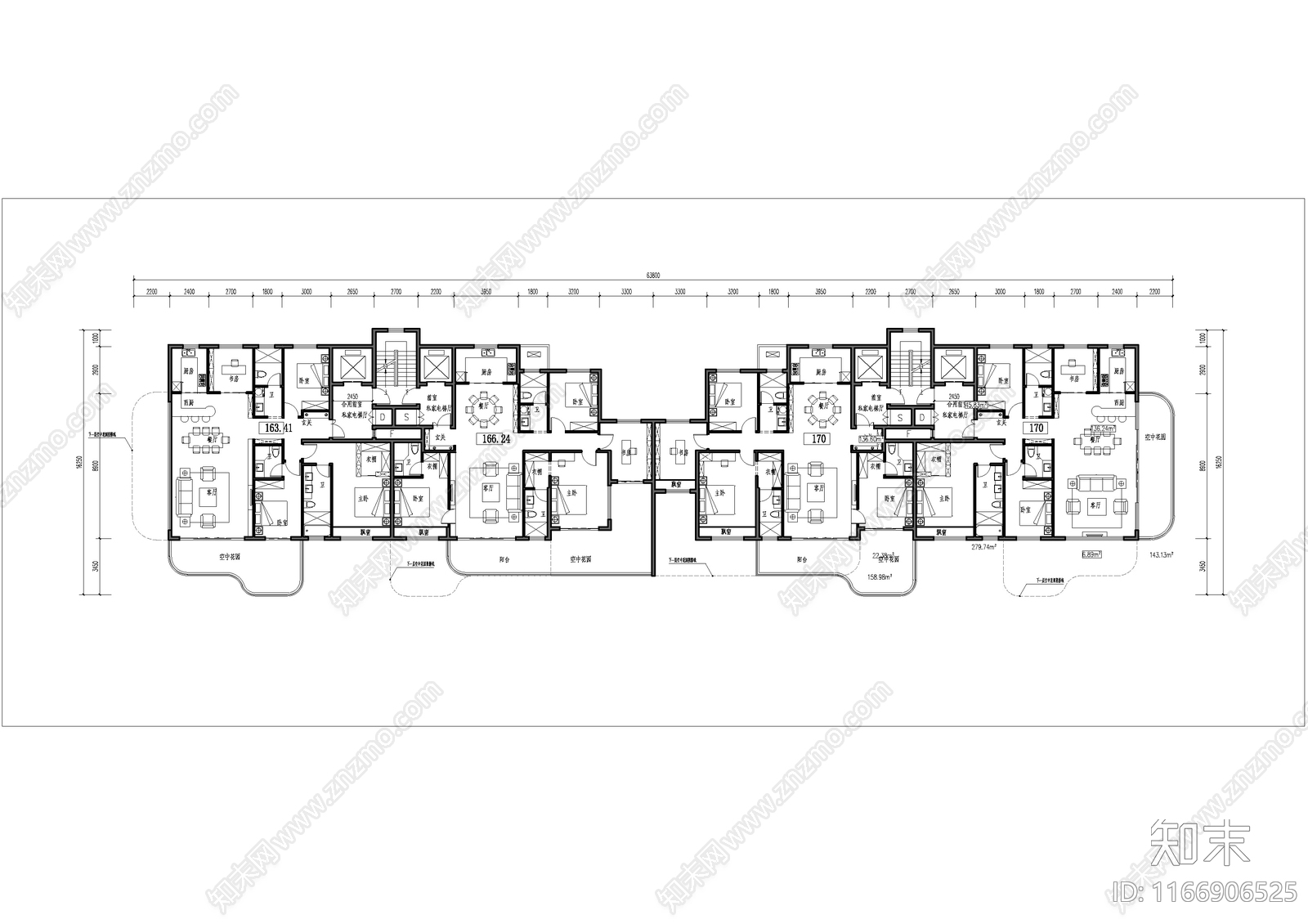 建筑平面图施工图下载【ID:1166906525】