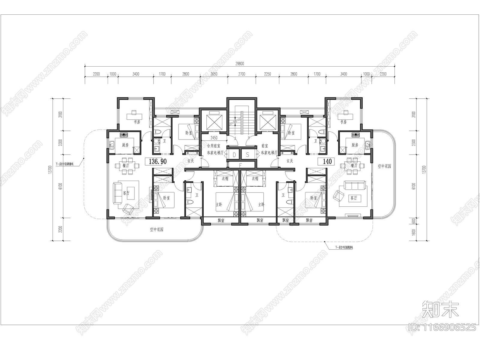 建筑平面图施工图下载【ID:1166906525】