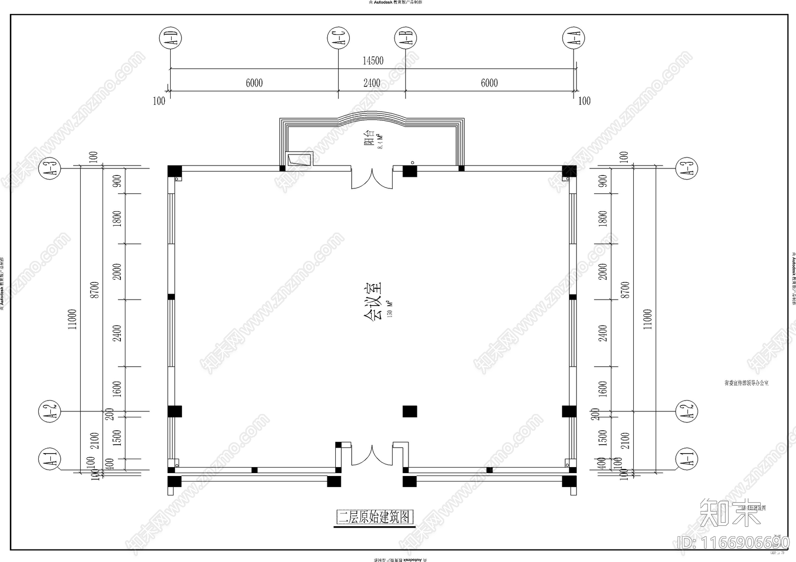 现代办公室cad施工图下载【ID:1166906690】