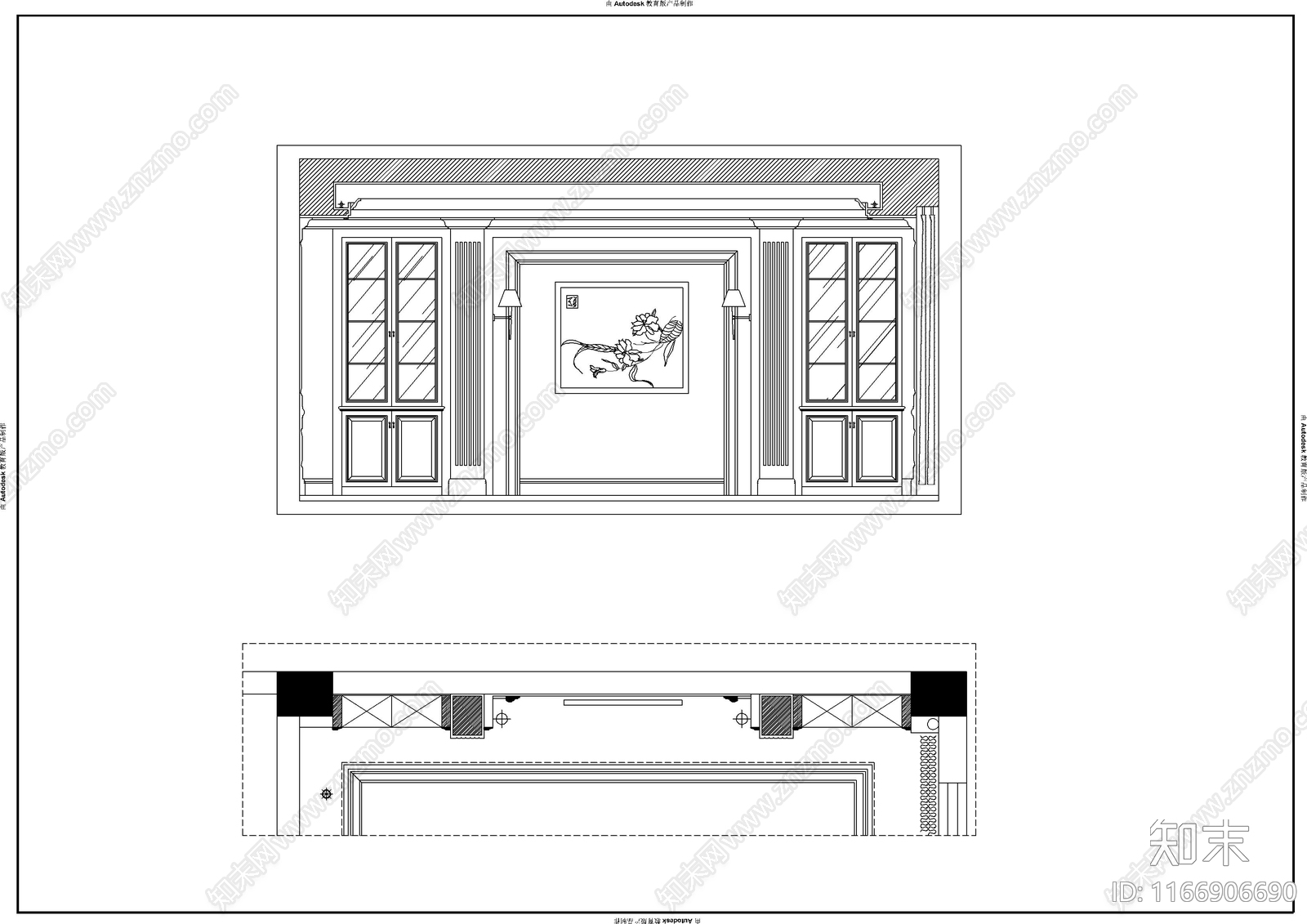 现代办公室cad施工图下载【ID:1166906690】