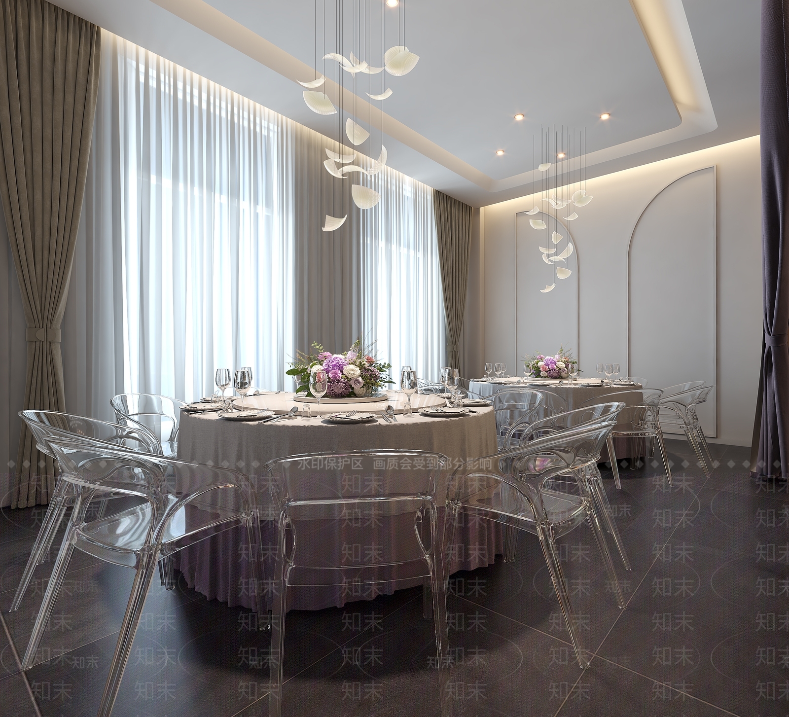 法式现代包厢3D模型下载【ID:1166909417】