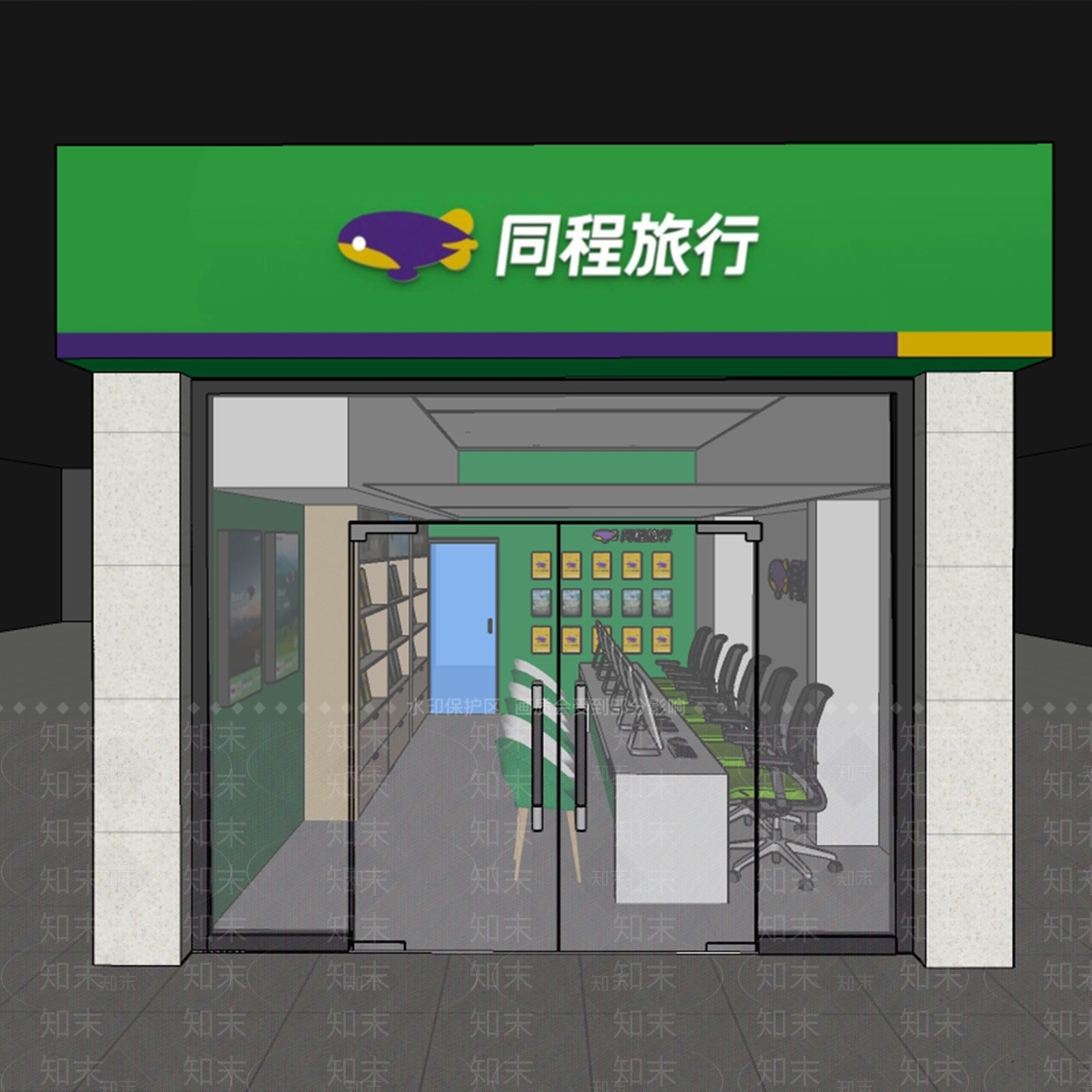 现代其他店铺SU模型下载【ID:1166915139】