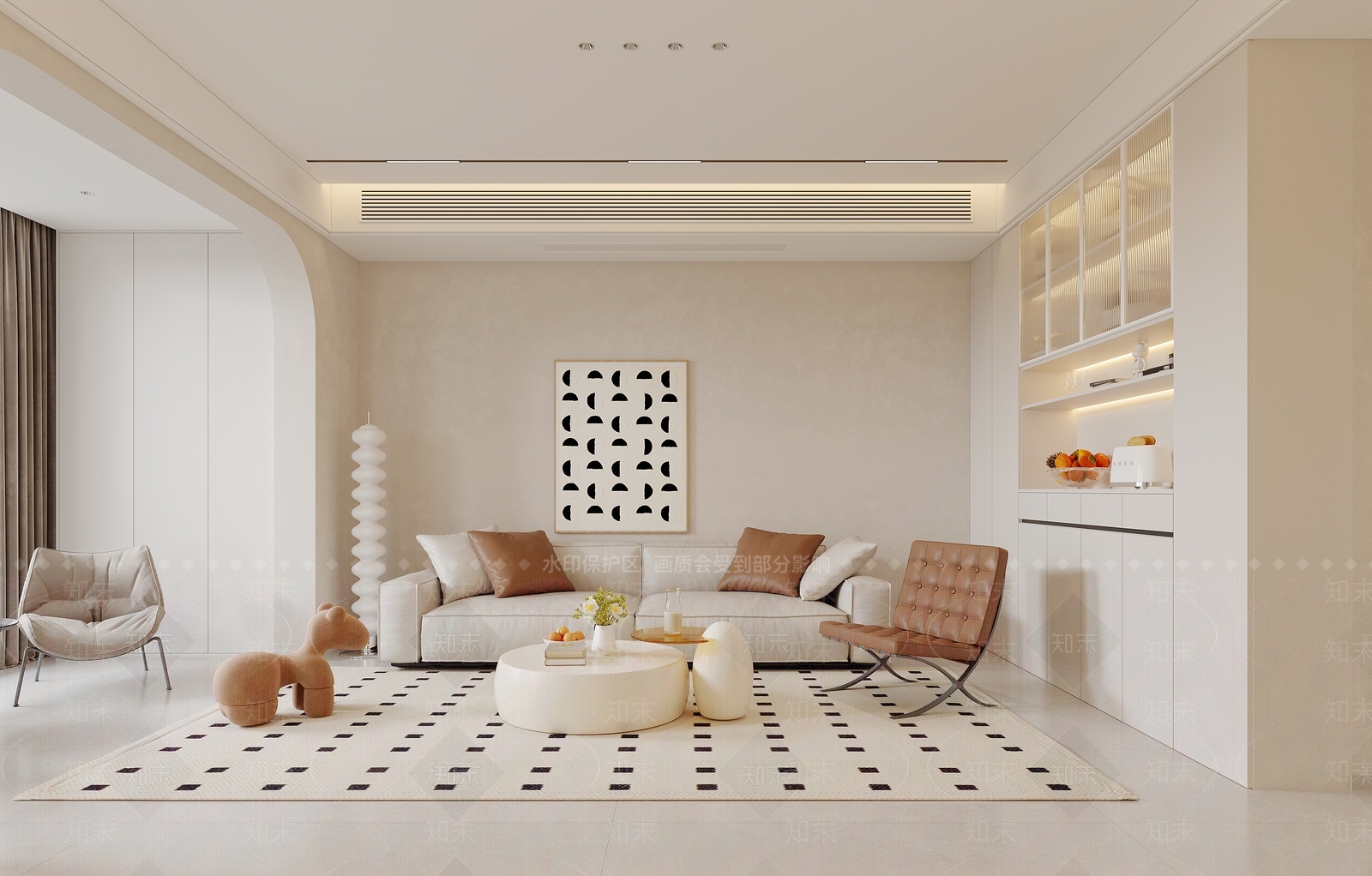 现代家居餐厅3D模型下载【ID:1214669557】