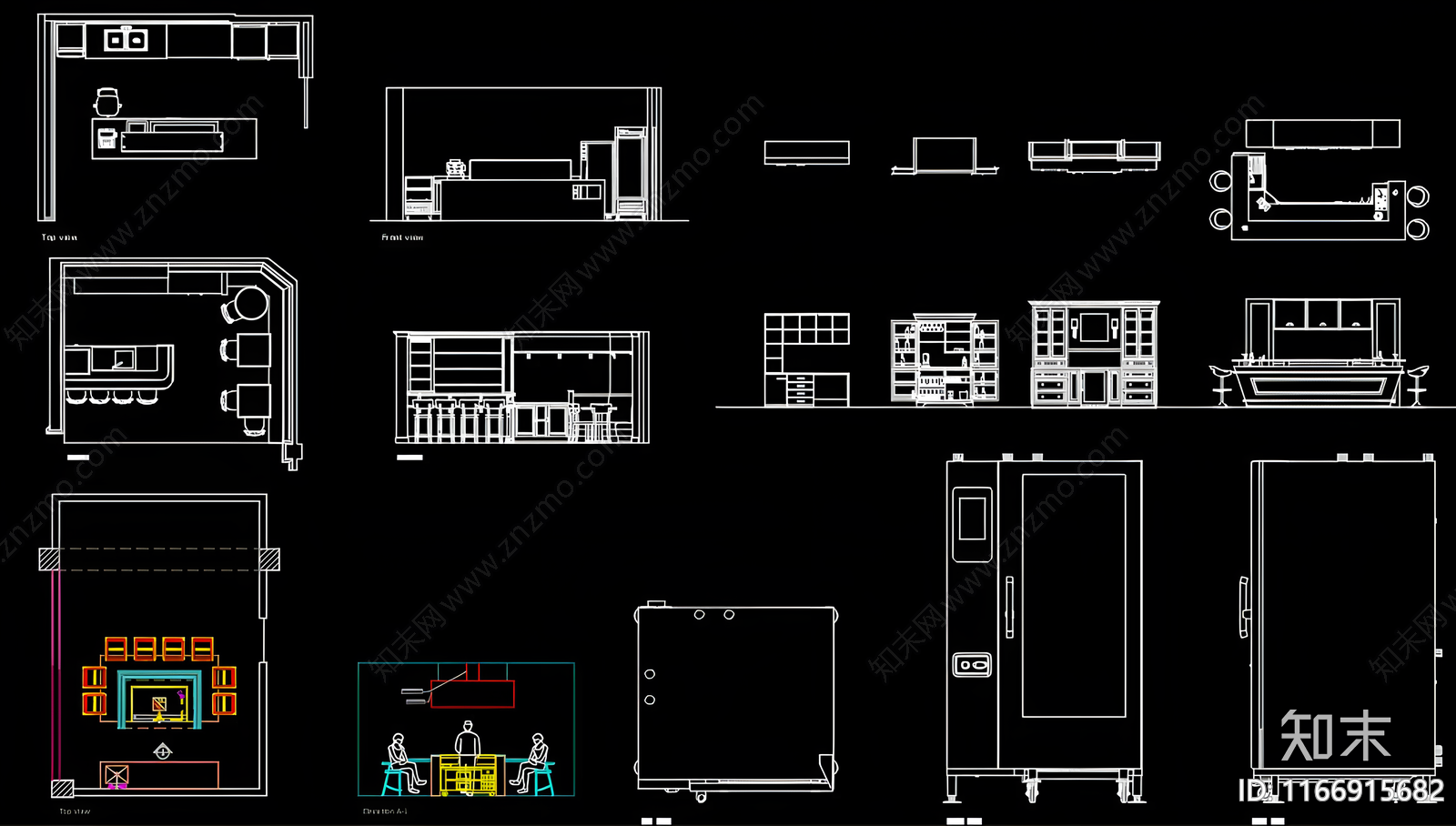 现代综合家具图库施工图下载【ID:1166915682】