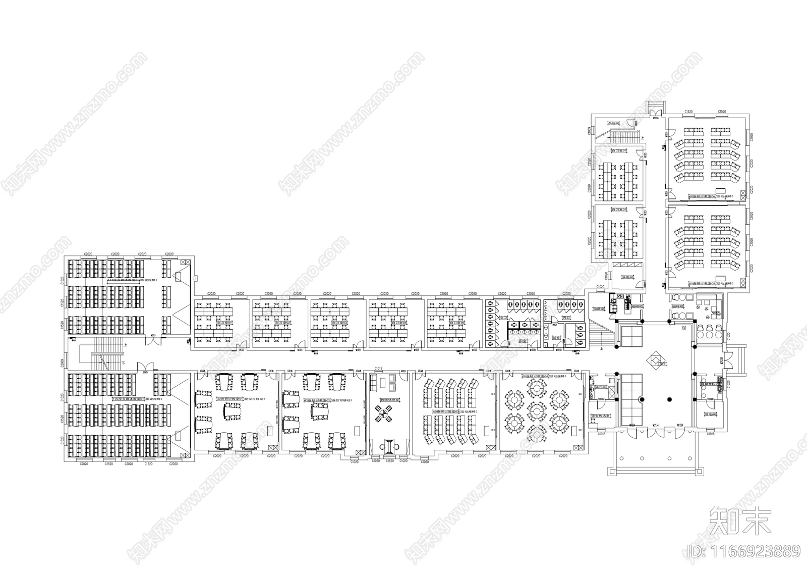 现代学校施工图下载【ID:1166923889】