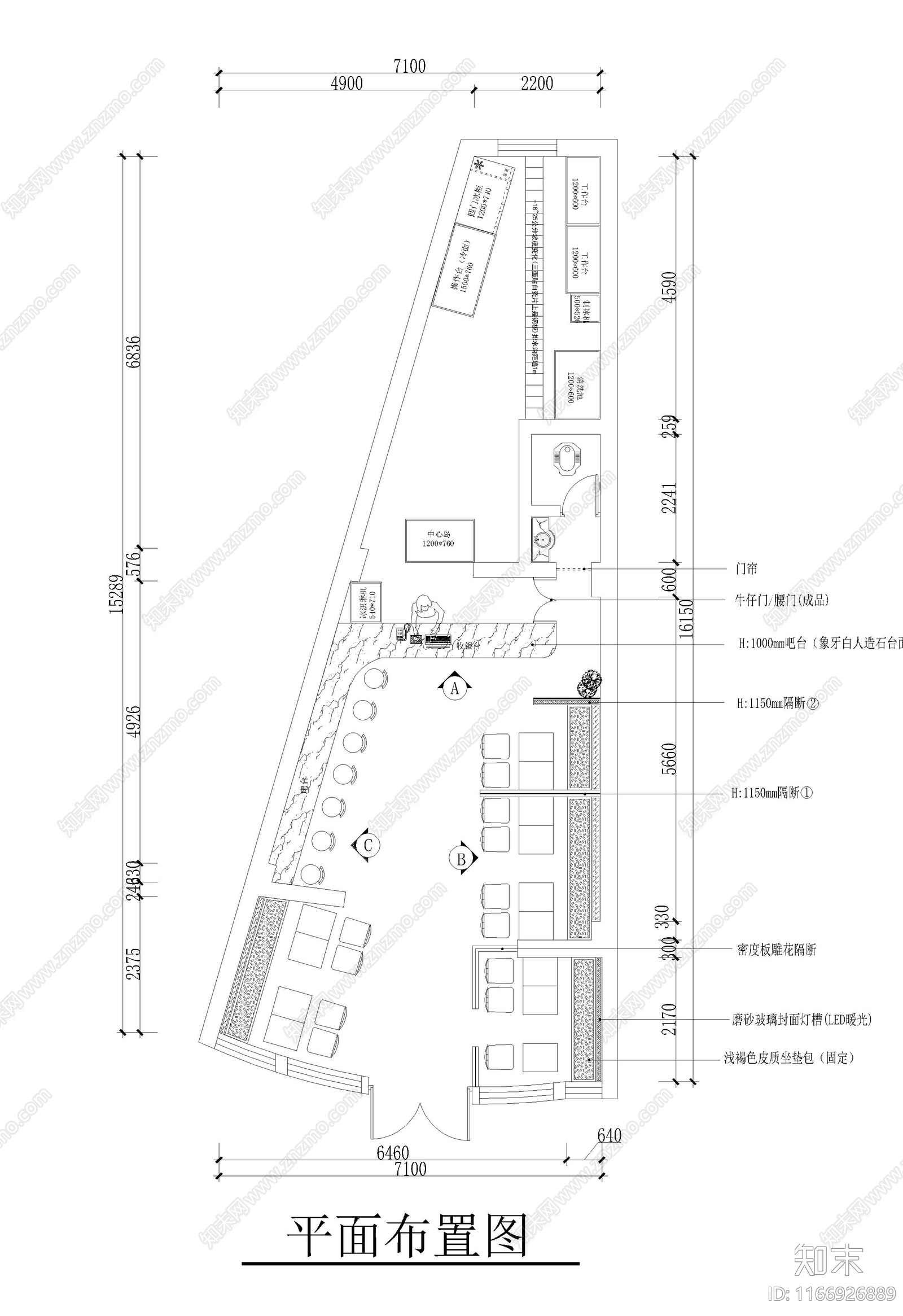 其他餐饮空间cad施工图下载【ID:1166926889】