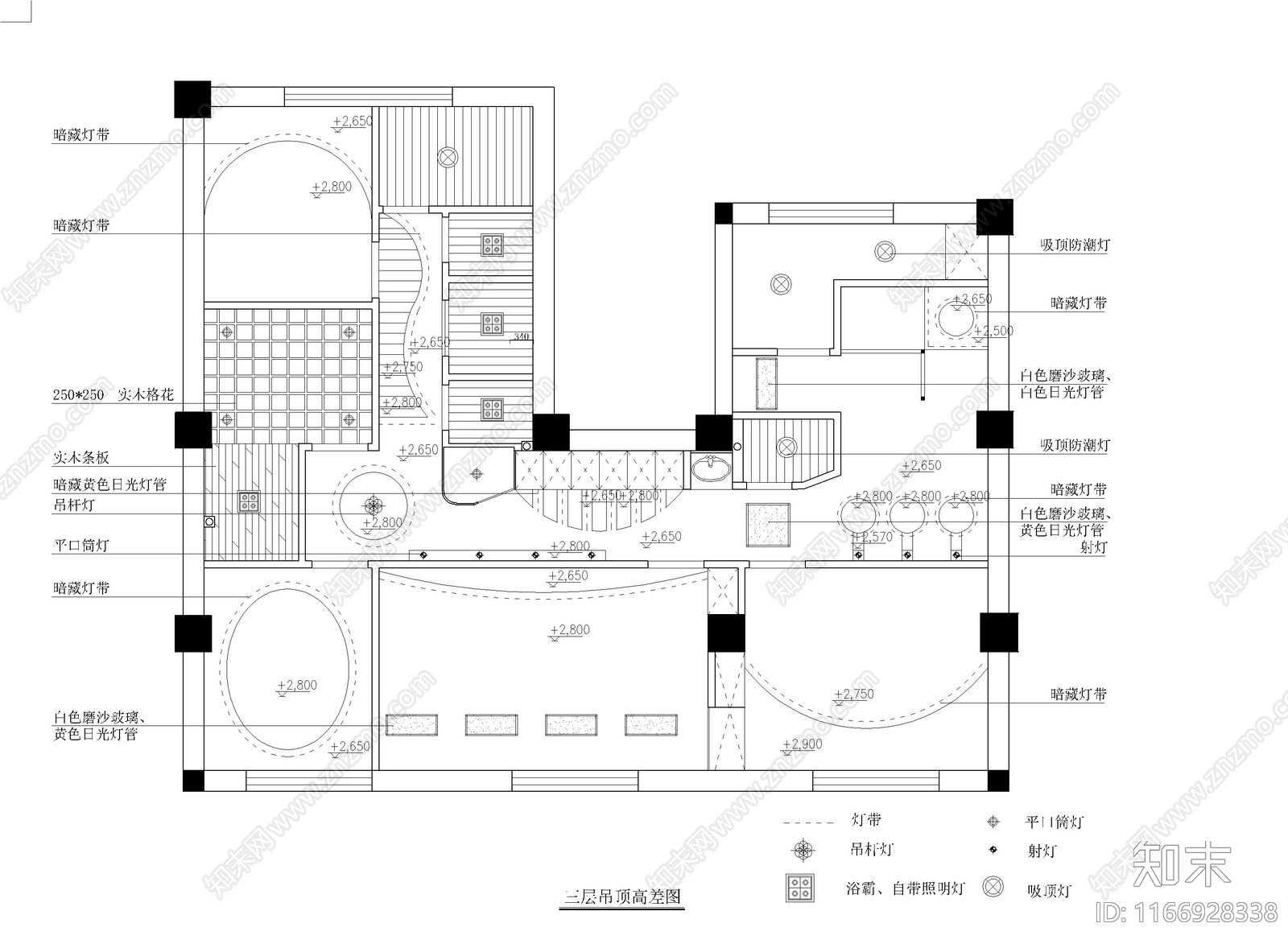 美容院施工图下载【ID:1166928338】