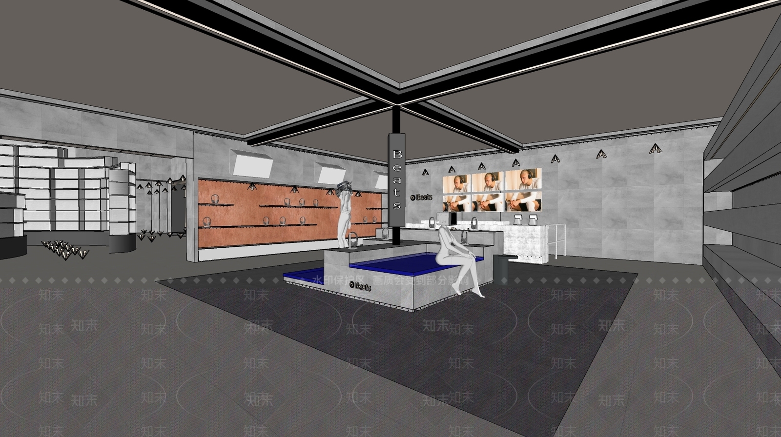 现代其他店铺SU模型下载【ID:1166953884】