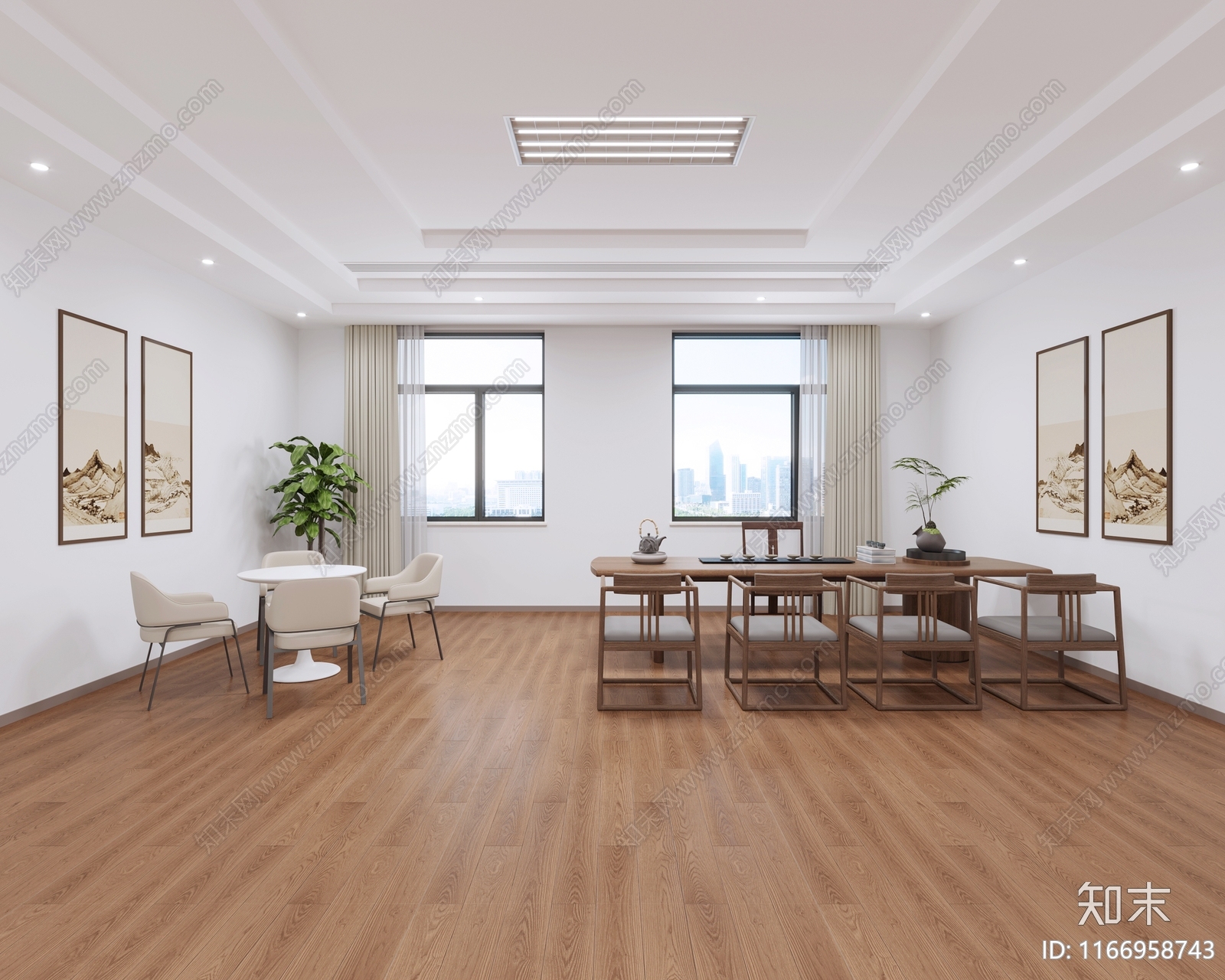 现代接待室3D模型下载【ID:1166958743】