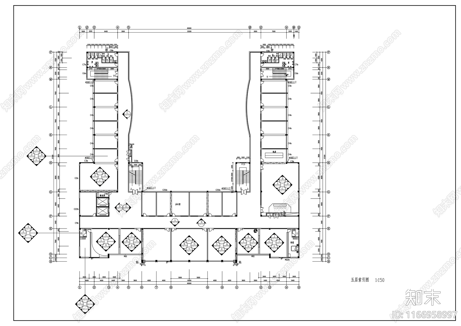 现代医院cad施工图下载【ID:1166958997】