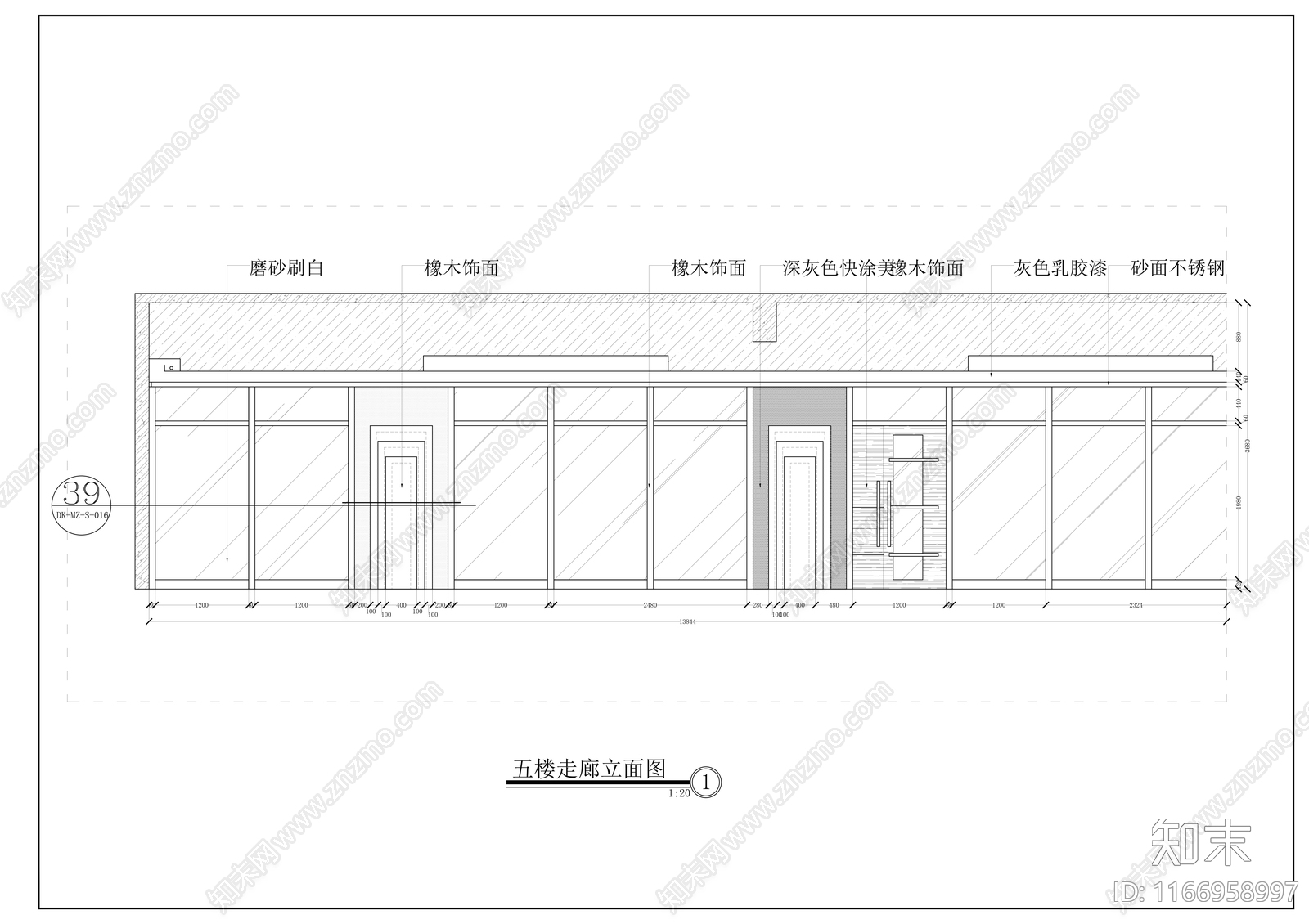 现代医院cad施工图下载【ID:1166958997】