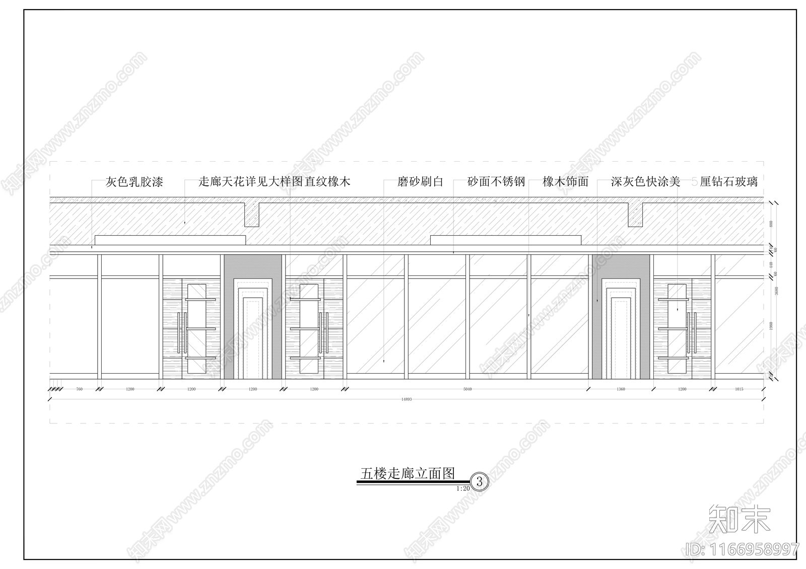 现代医院cad施工图下载【ID:1166958997】