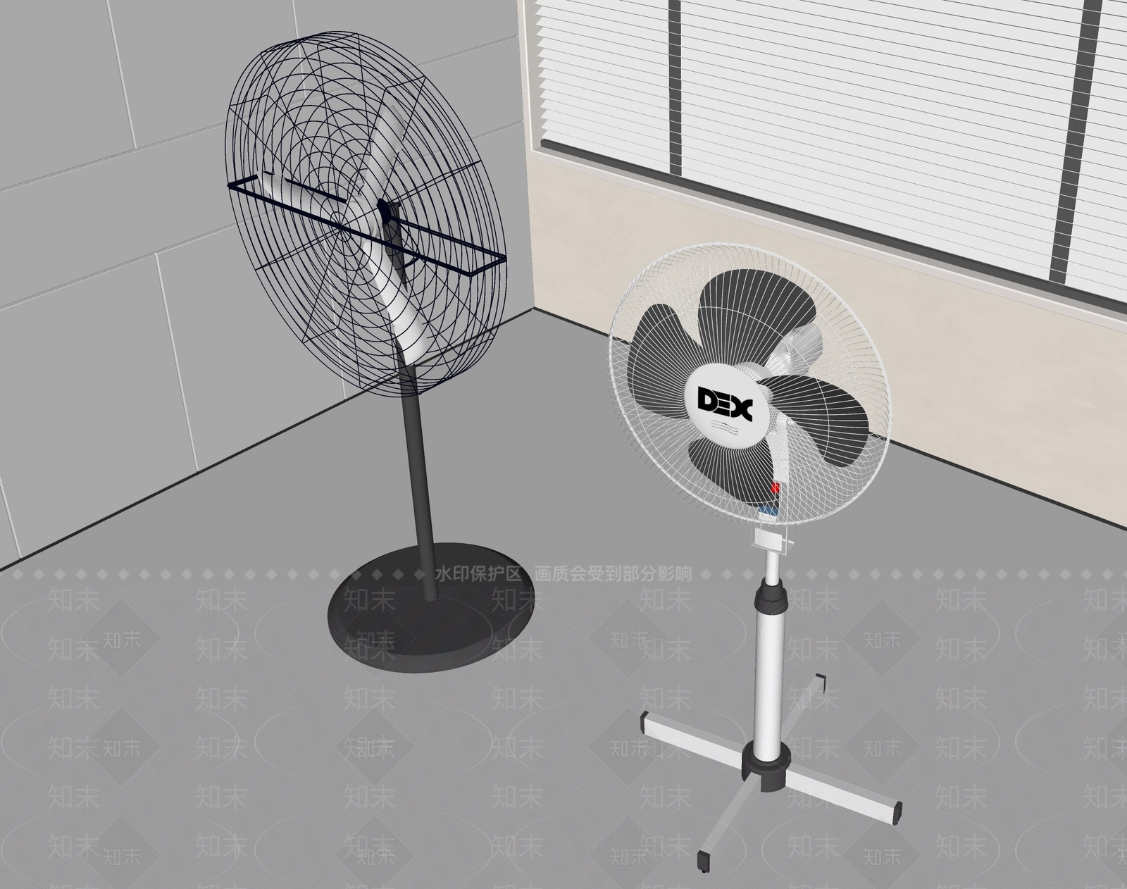 风扇SU模型下载【ID:1166959885】