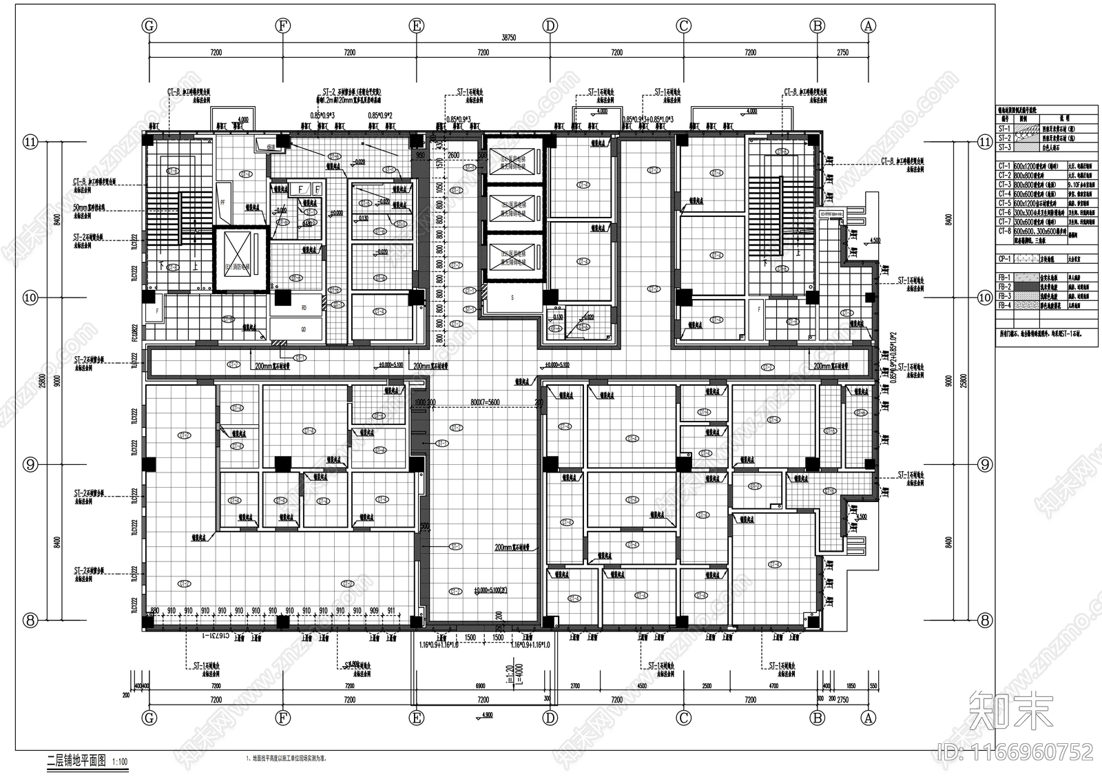 现代医院cad施工图下载【ID:1166960752】