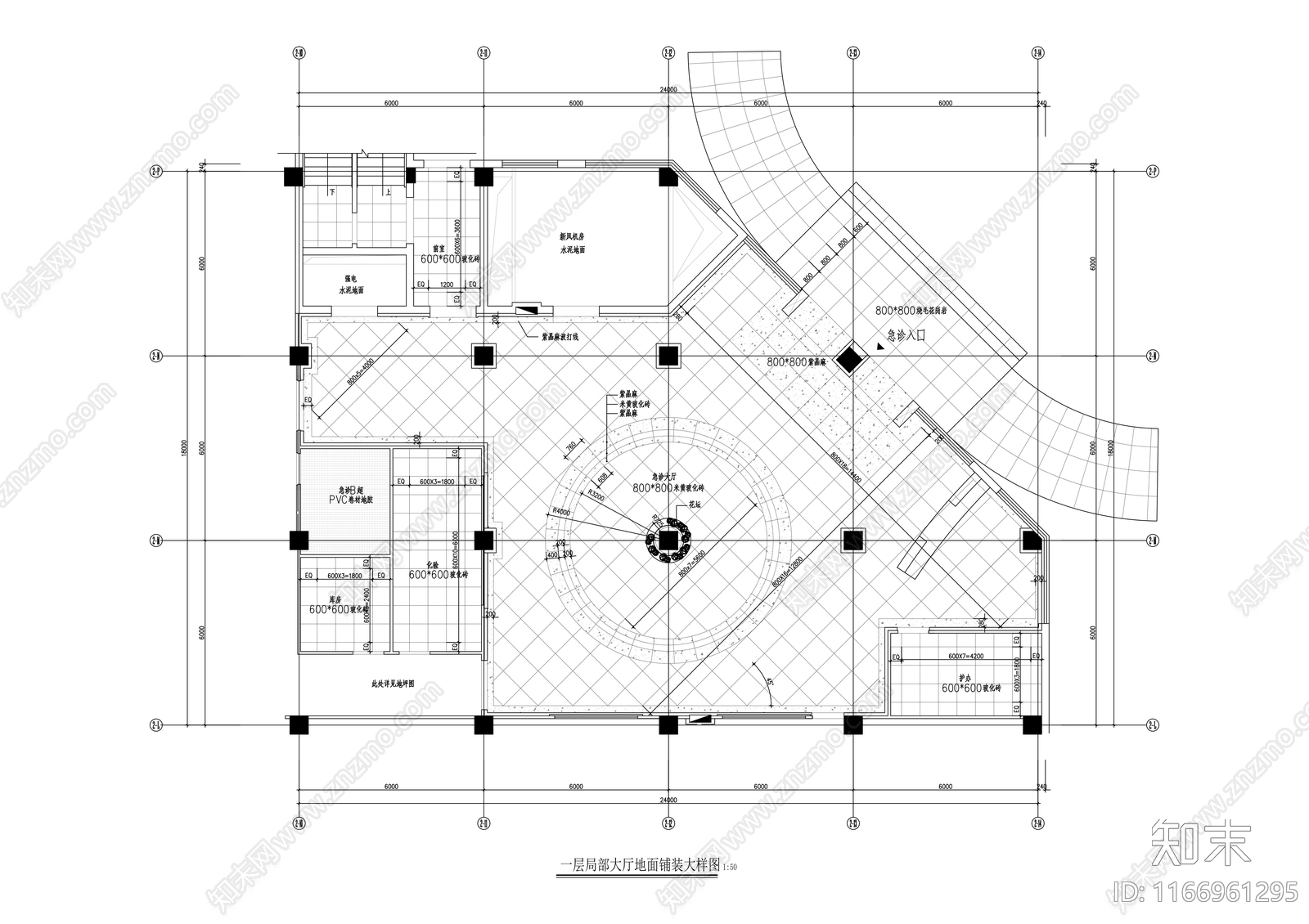 现代医院cad施工图下载【ID:1166961295】