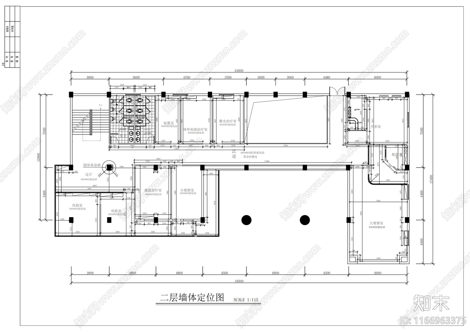 现代医院cad施工图下载【ID:1166963375】