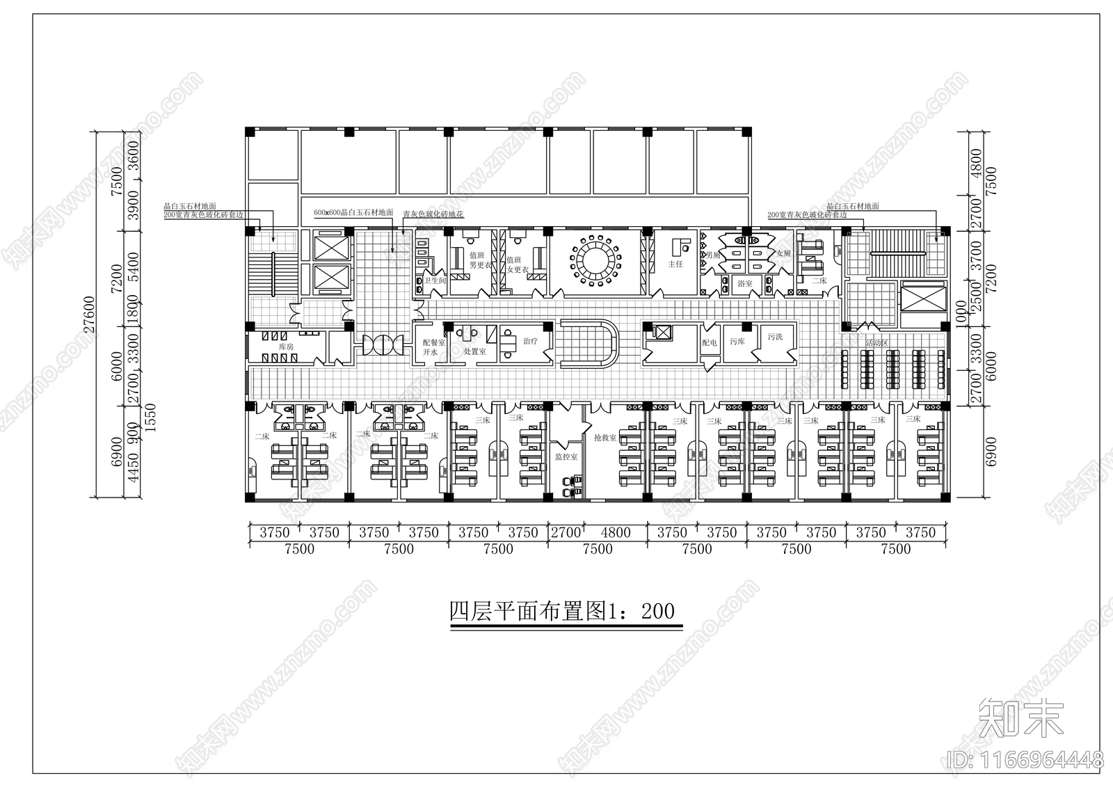 现代医院cad施工图下载【ID:1166964448】