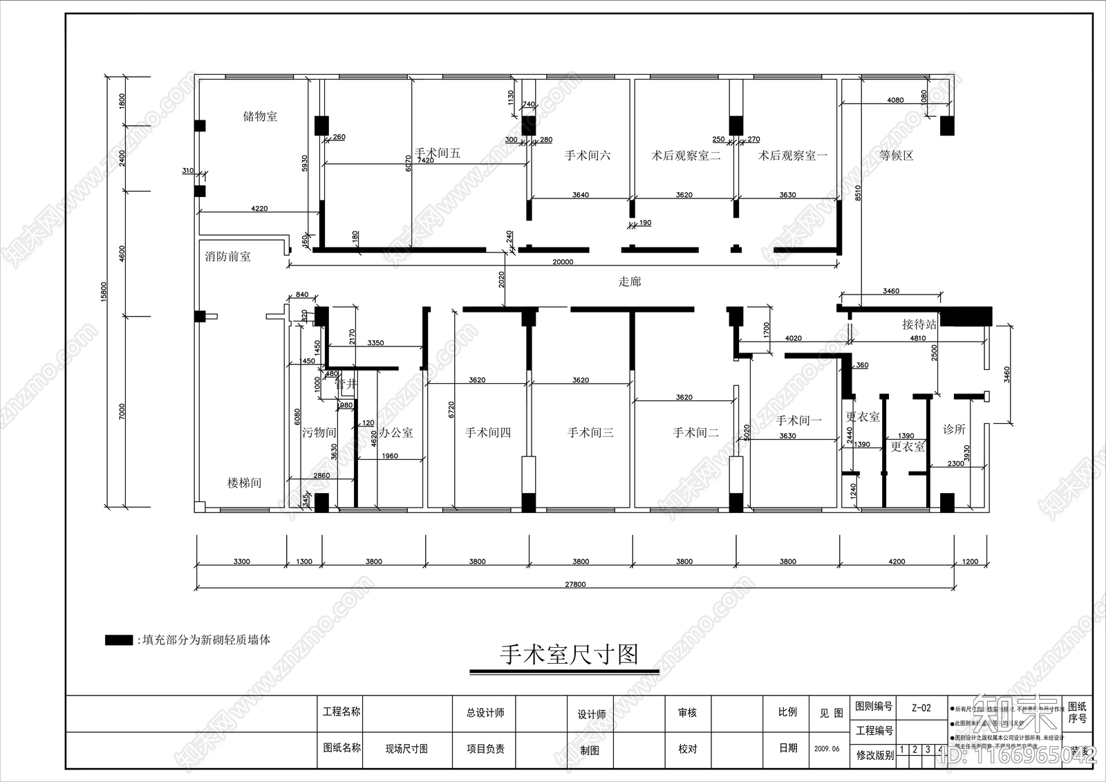 现代医院cad施工图下载【ID:1166965042】