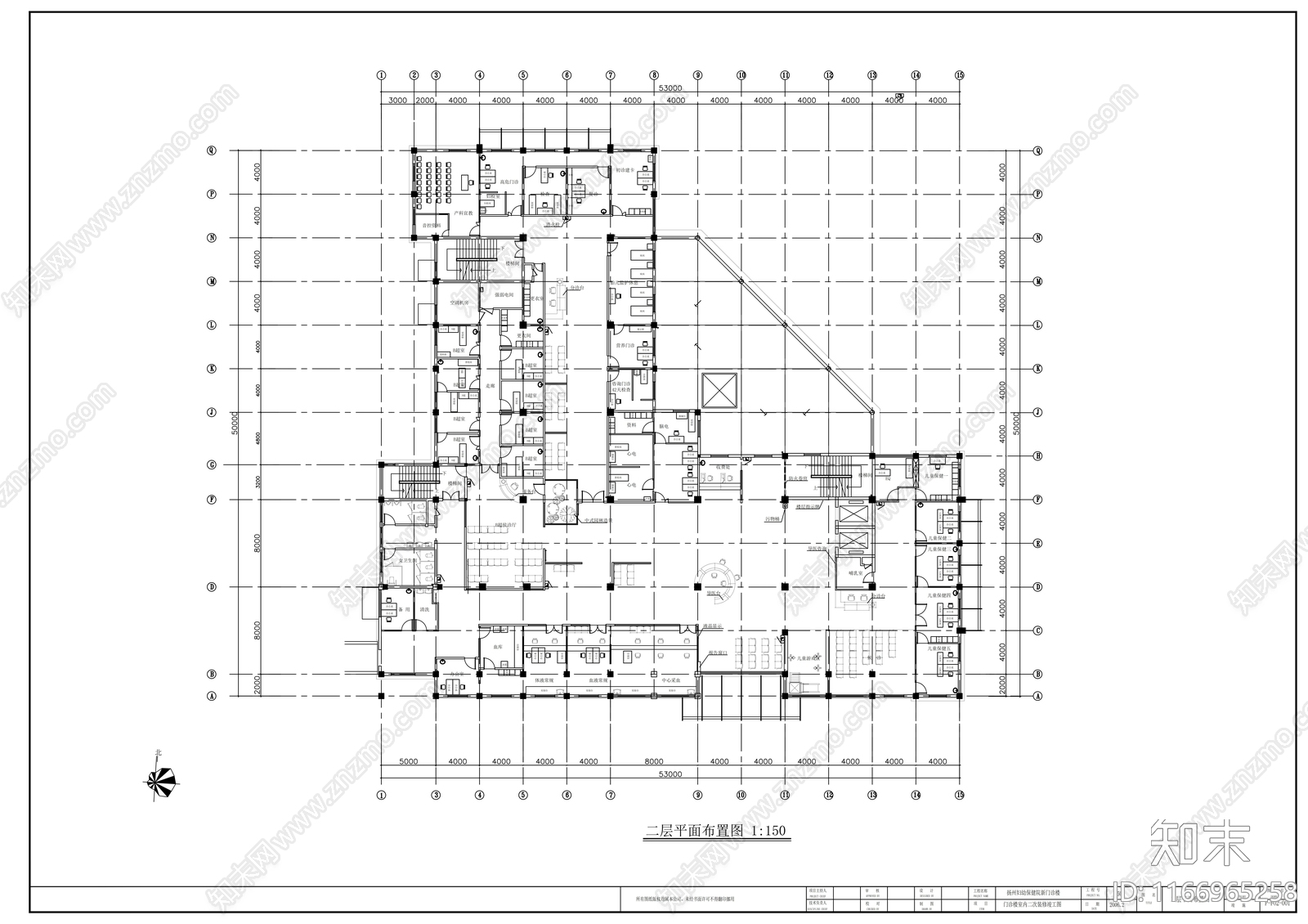 现代医院cad施工图下载【ID:1166965258】