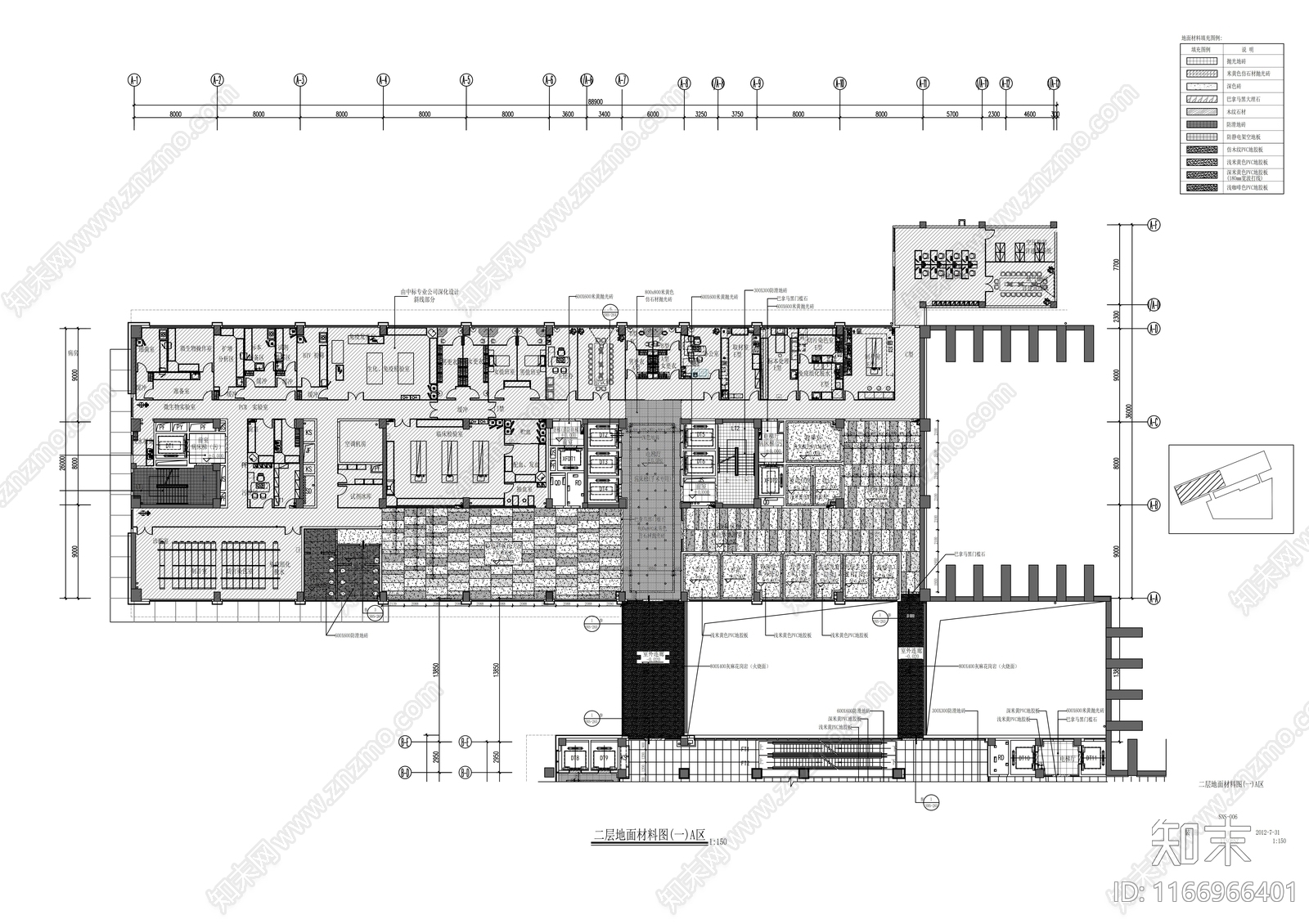 现代医院cad施工图下载【ID:1166966401】