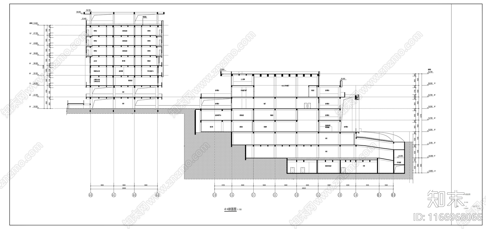 现代其他公共建筑cad施工图下载【ID:1166968066】