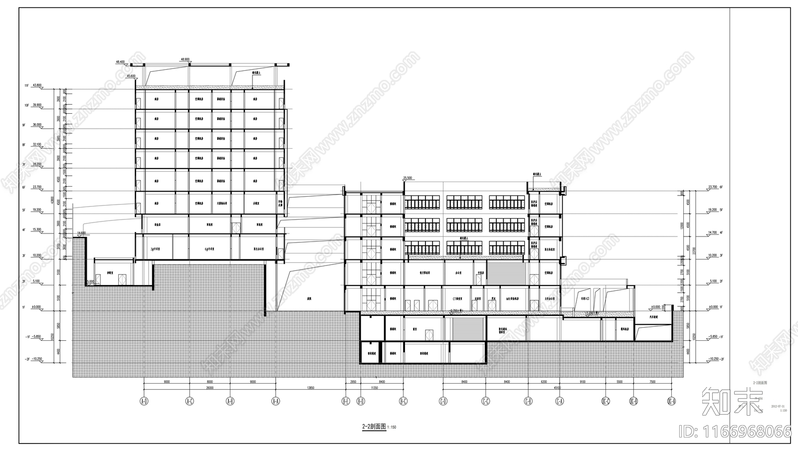 现代其他公共建筑cad施工图下载【ID:1166968066】