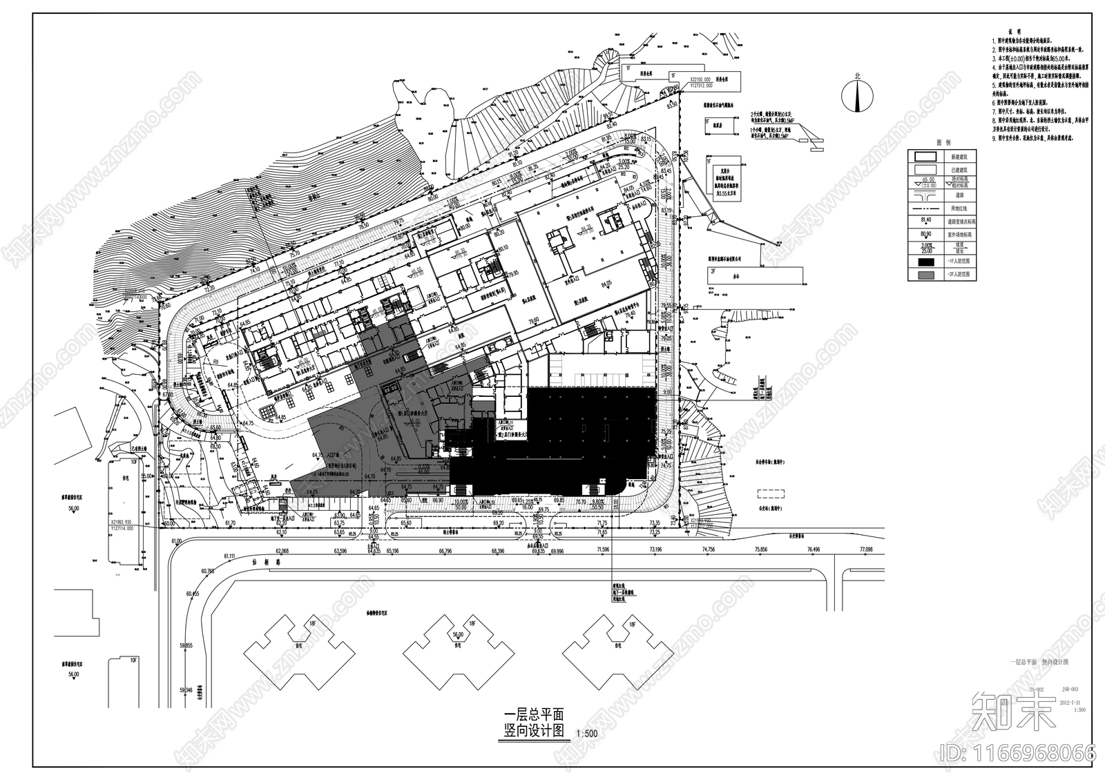 现代其他公共建筑cad施工图下载【ID:1166968066】