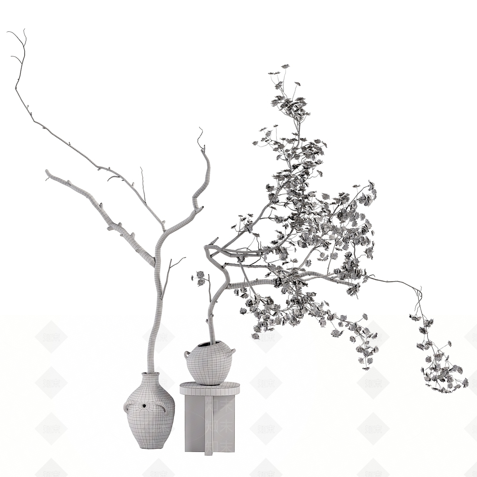 盆栽3D模型下载【ID:1166971100】