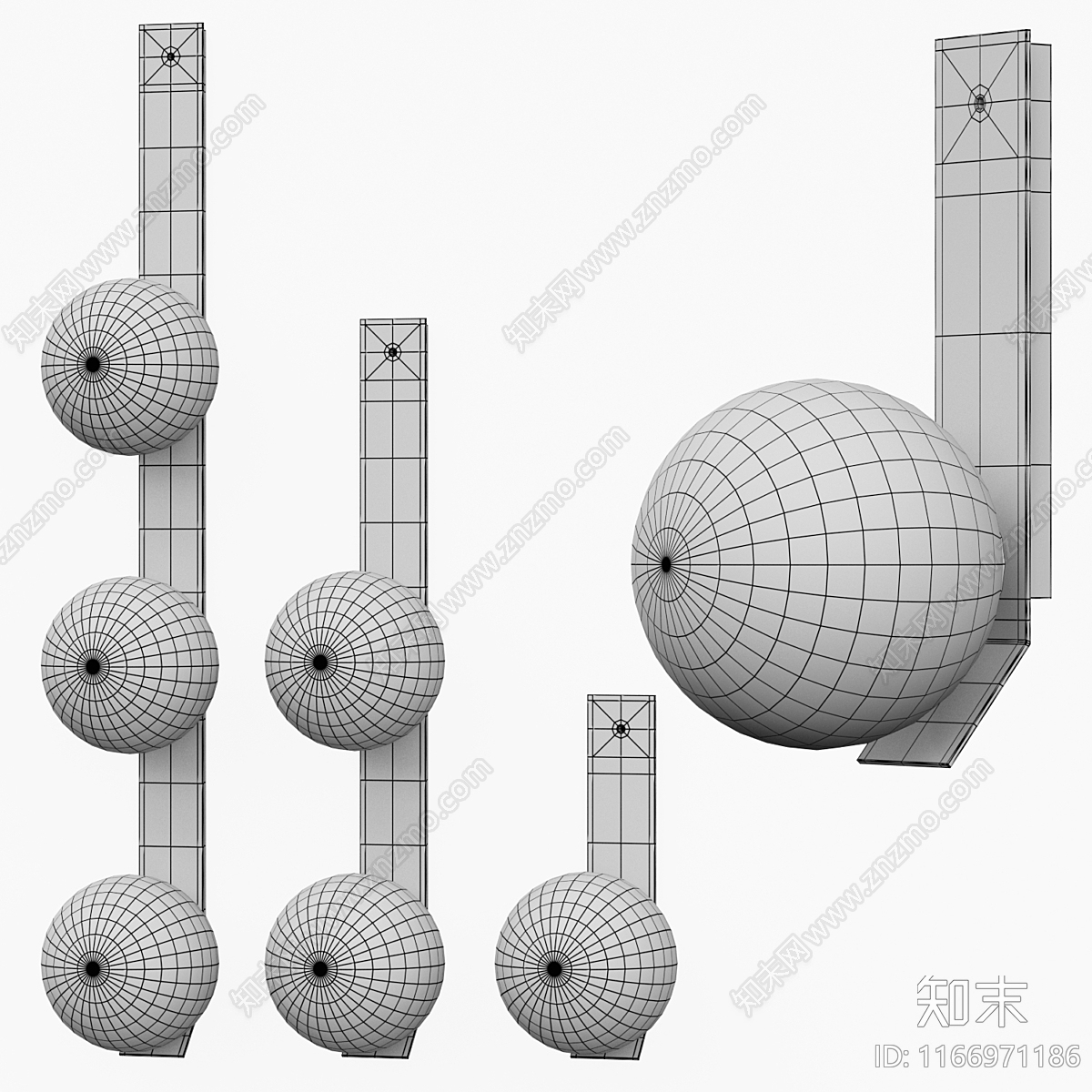 壁灯3D模型下载【ID:1166971186】