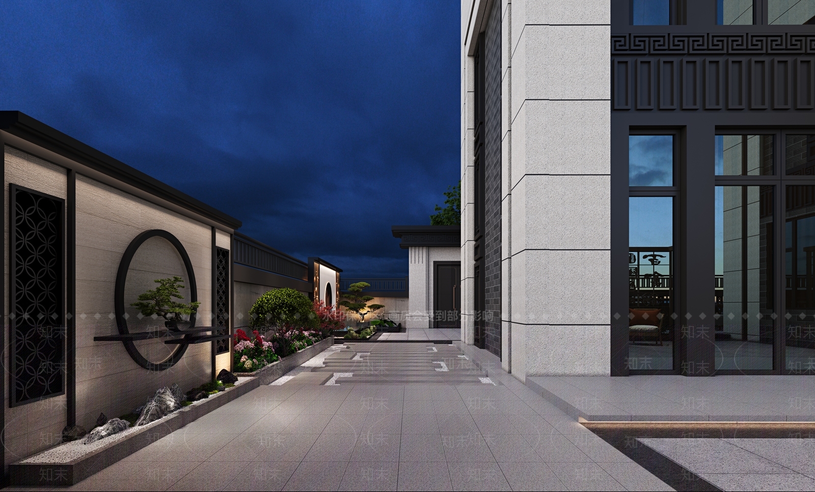 新中式庭院3D模型下载【ID:1166972306】