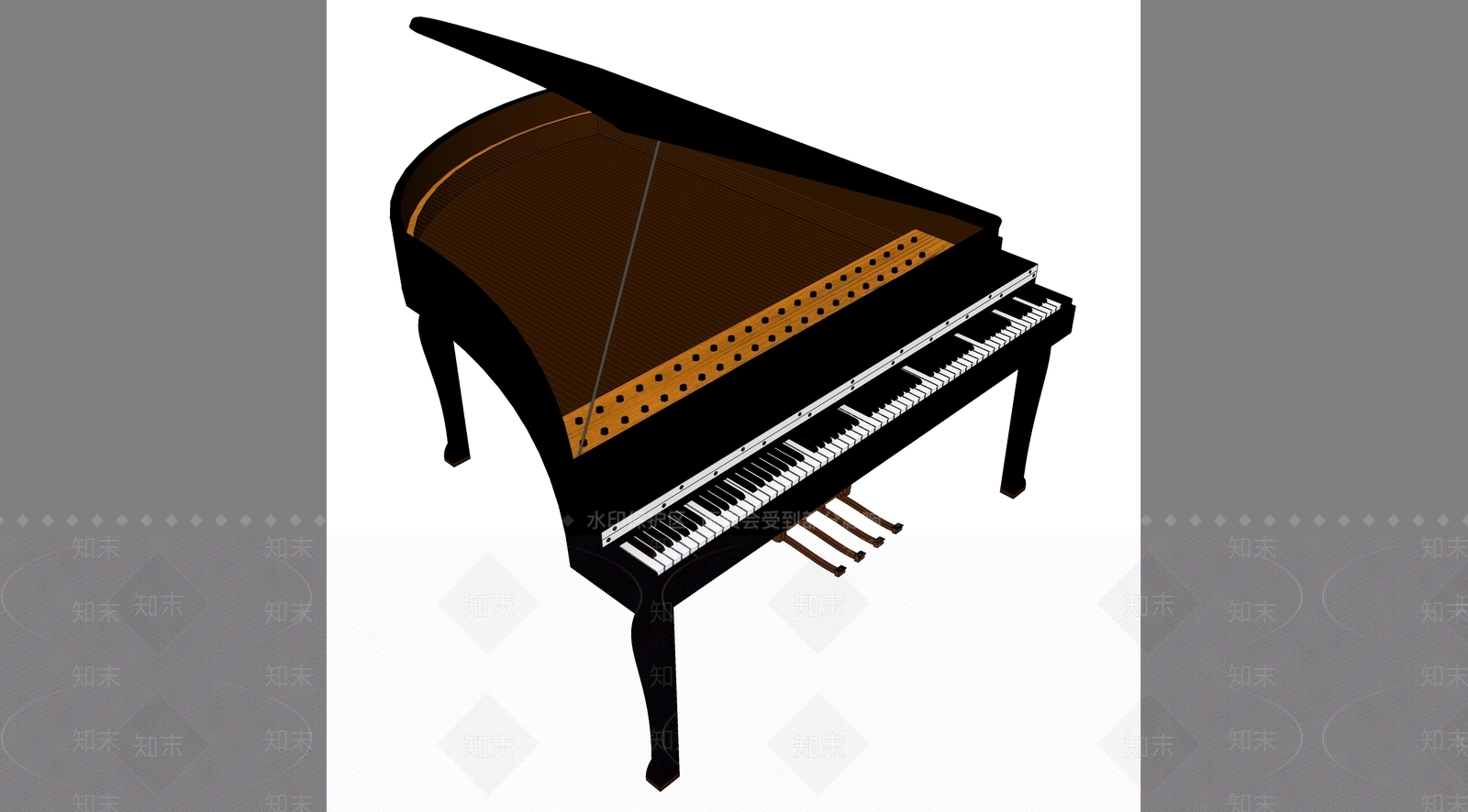 乐器SU模型下载【ID:1166974320】