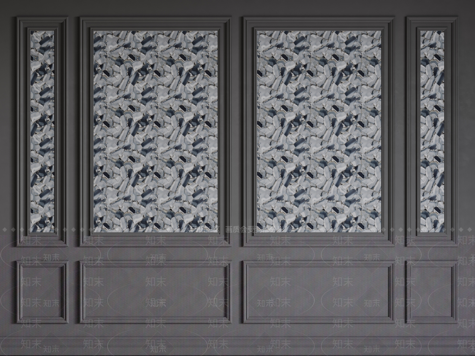 护墙板3D模型下载【ID:1166976452】