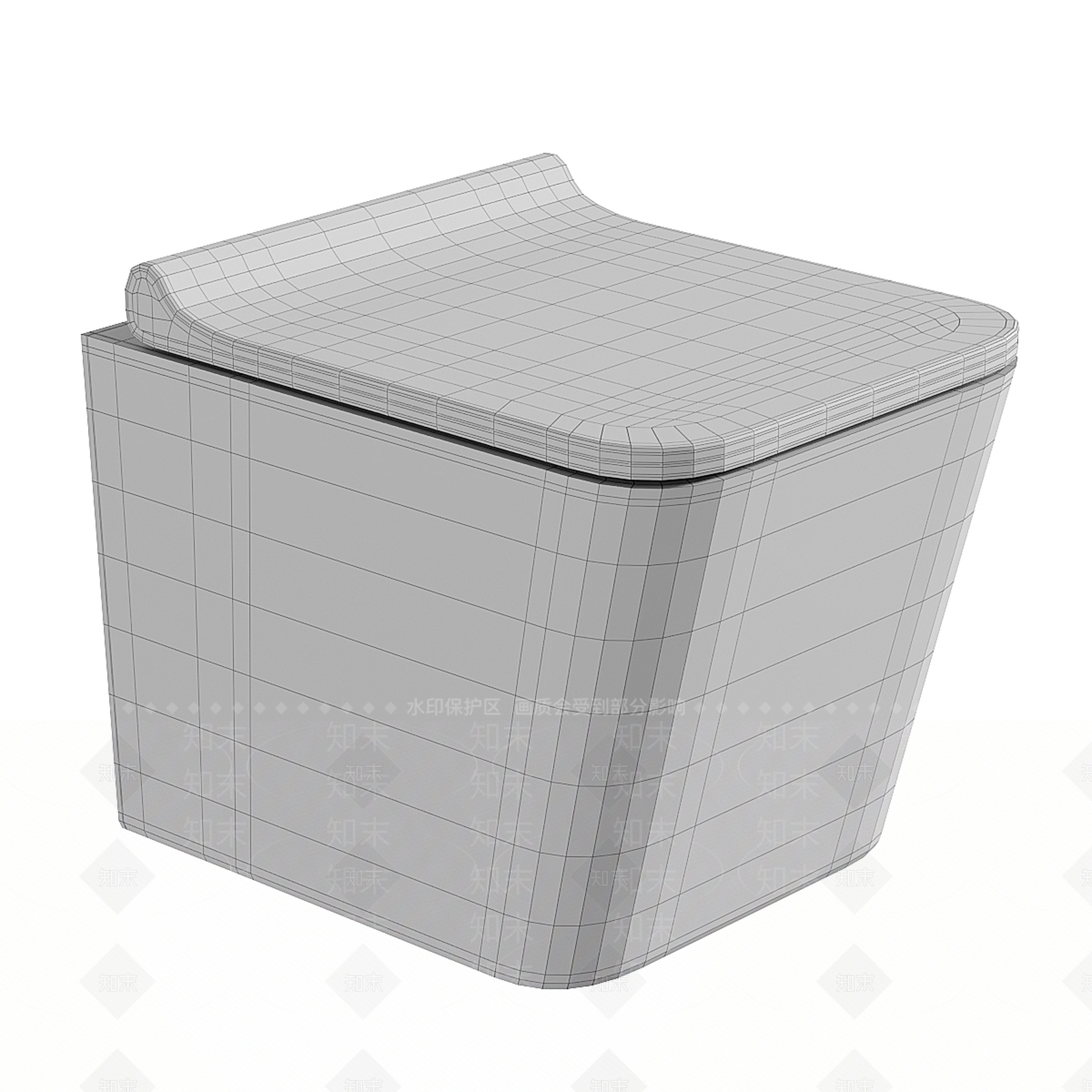 马桶3D模型下载【ID:1166991312】