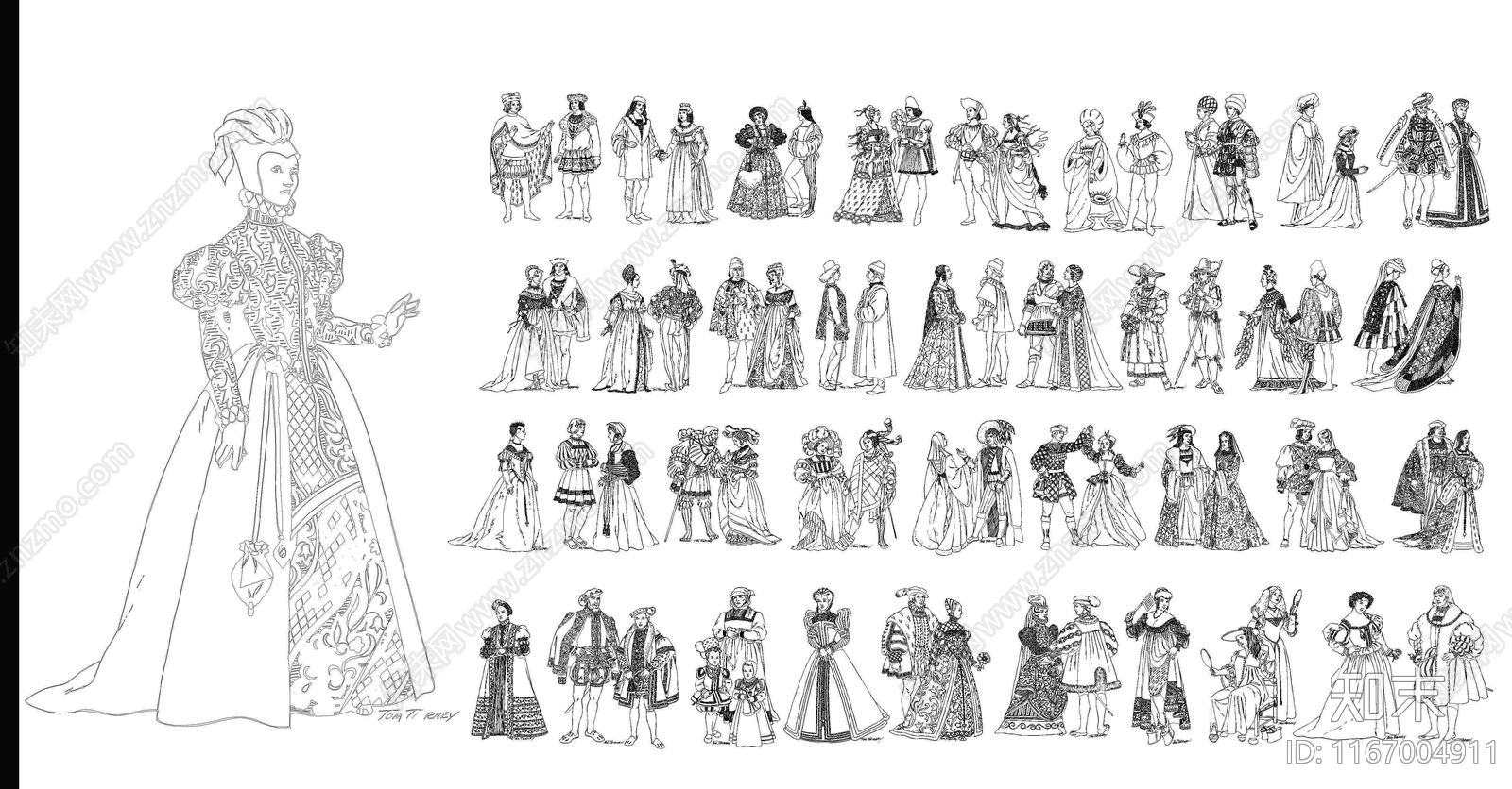 现代人物施工图下载【ID:1167004911】