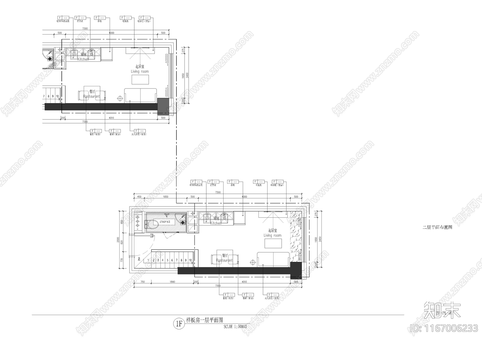 现代公寓cad施工图下载【ID:1167006233】