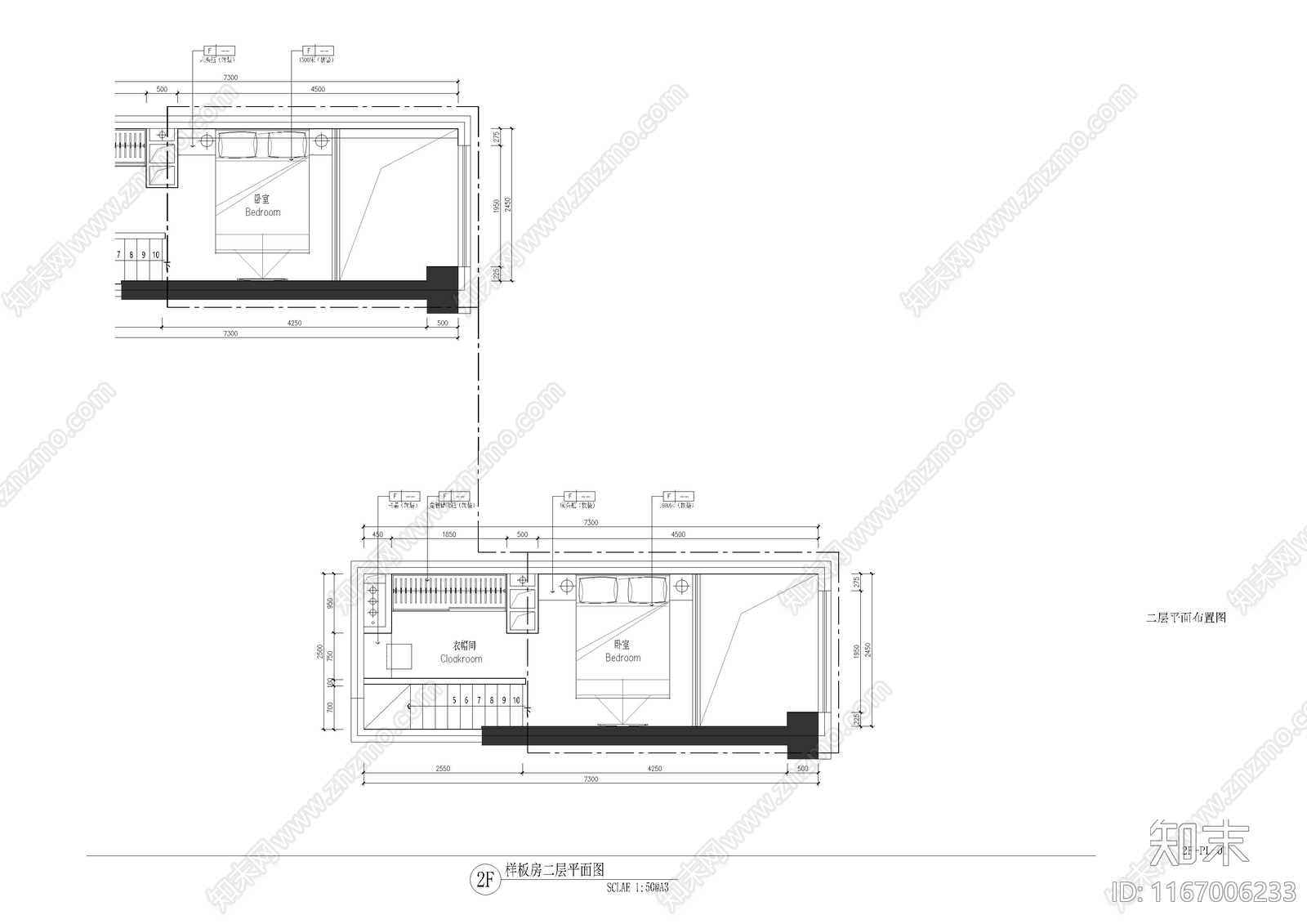 现代公寓cad施工图下载【ID:1167006233】