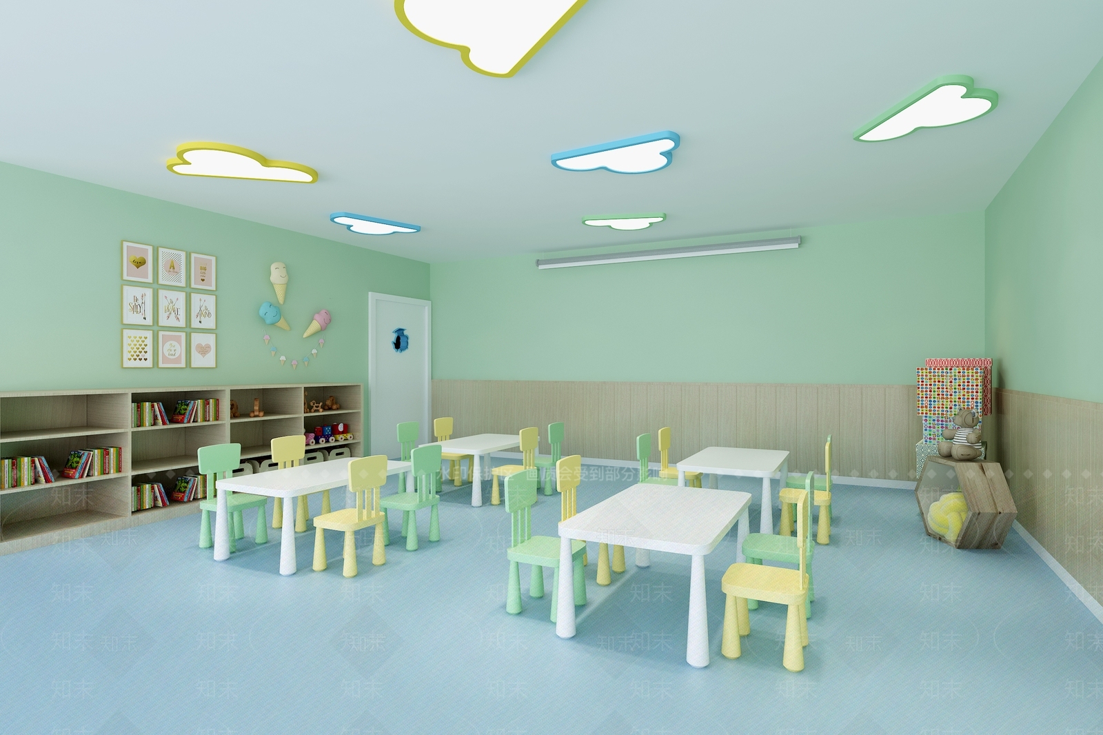 现代幼儿园3D模型下载【ID:1167007346】