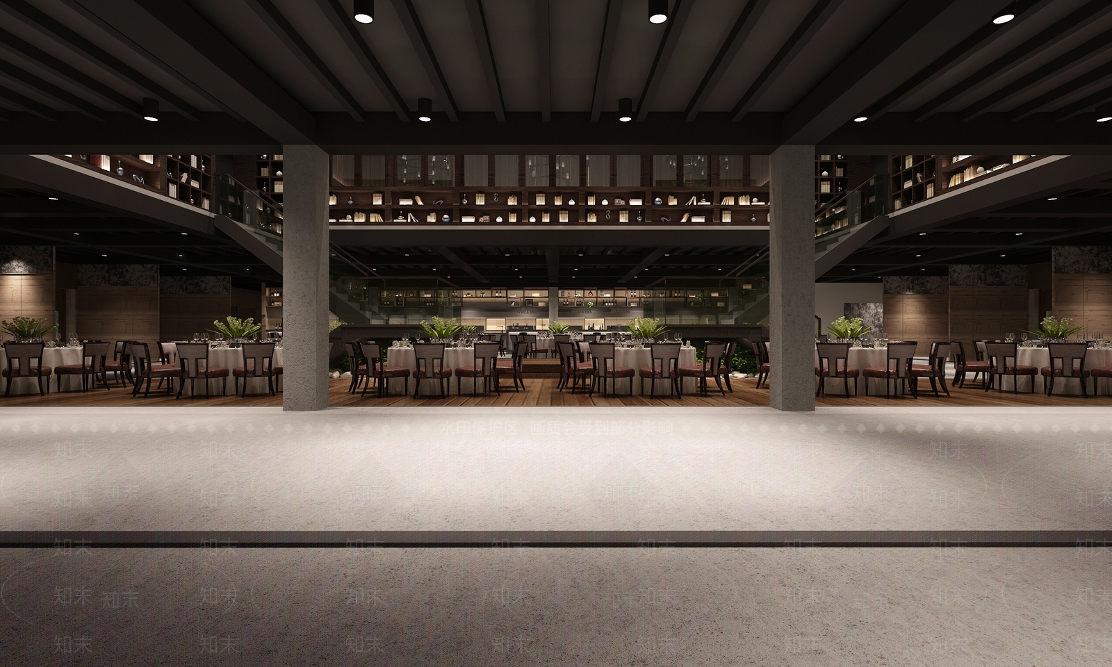 新中式烧烤店3D模型下载【ID:1167010601】