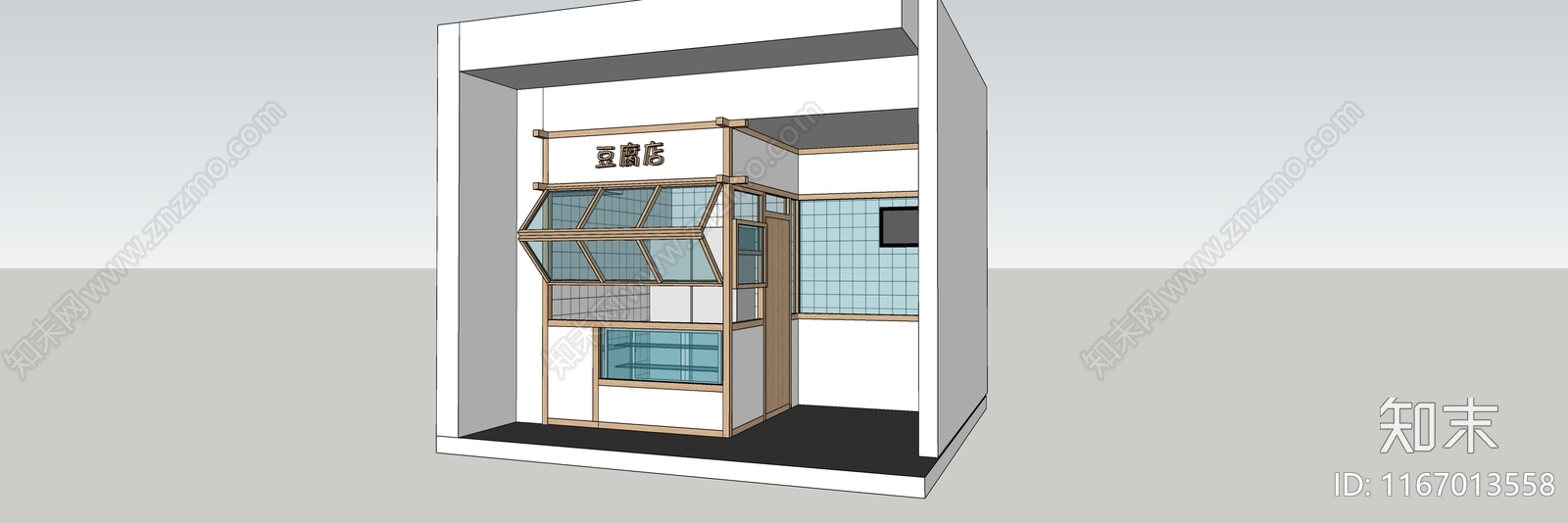 日式橱窗SU模型下载【ID:1167013558】